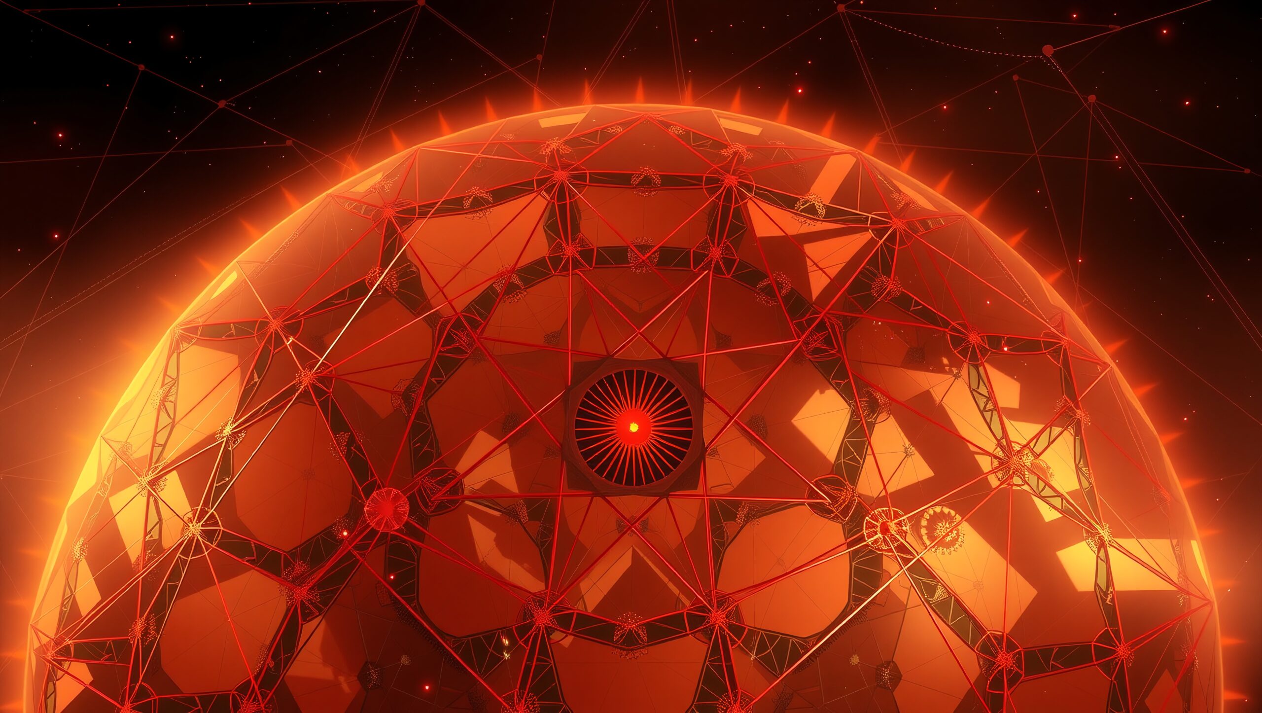 Futuristic Geometric Cosmic Design