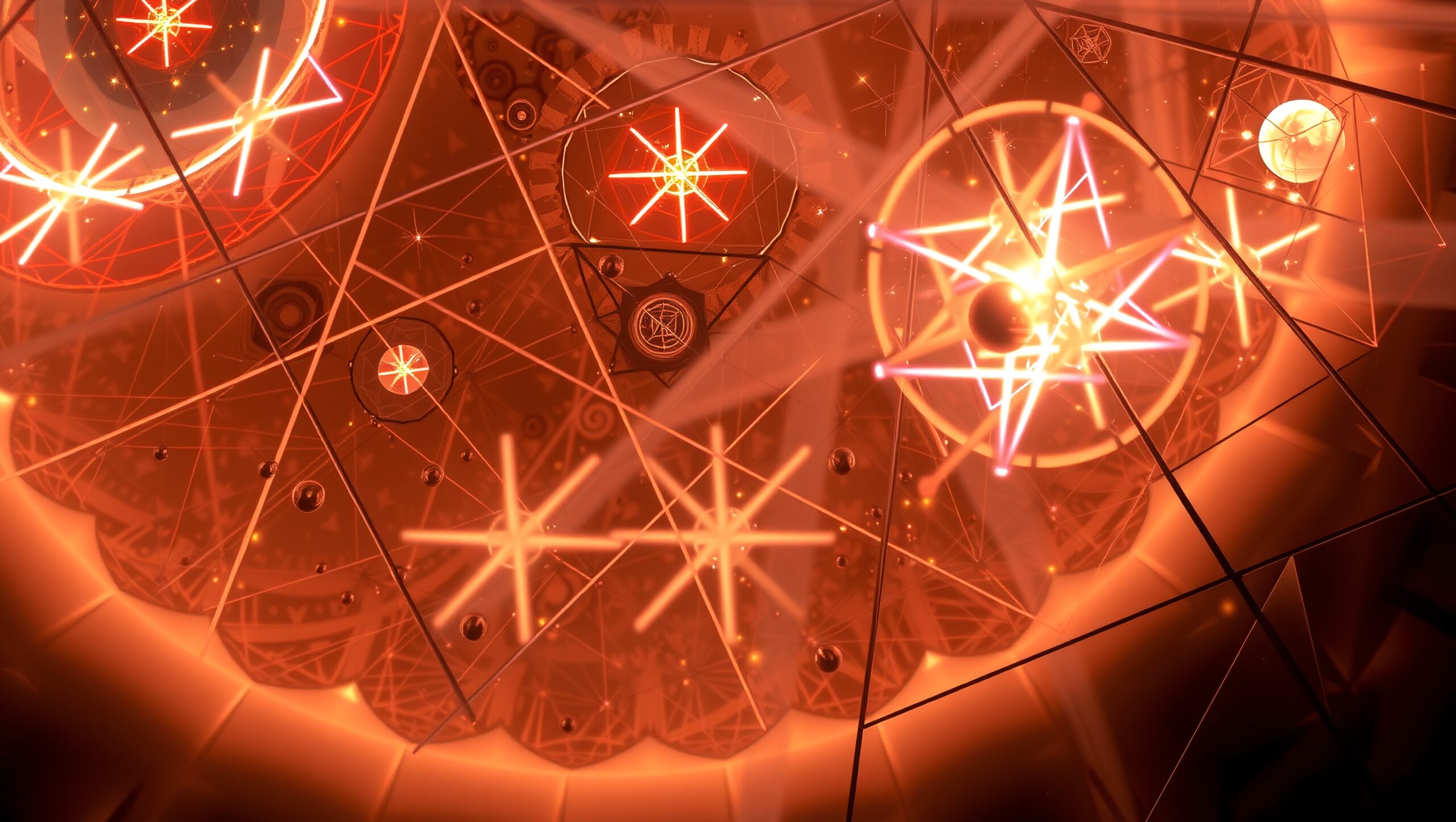 Abstract Geometric Star Patterns