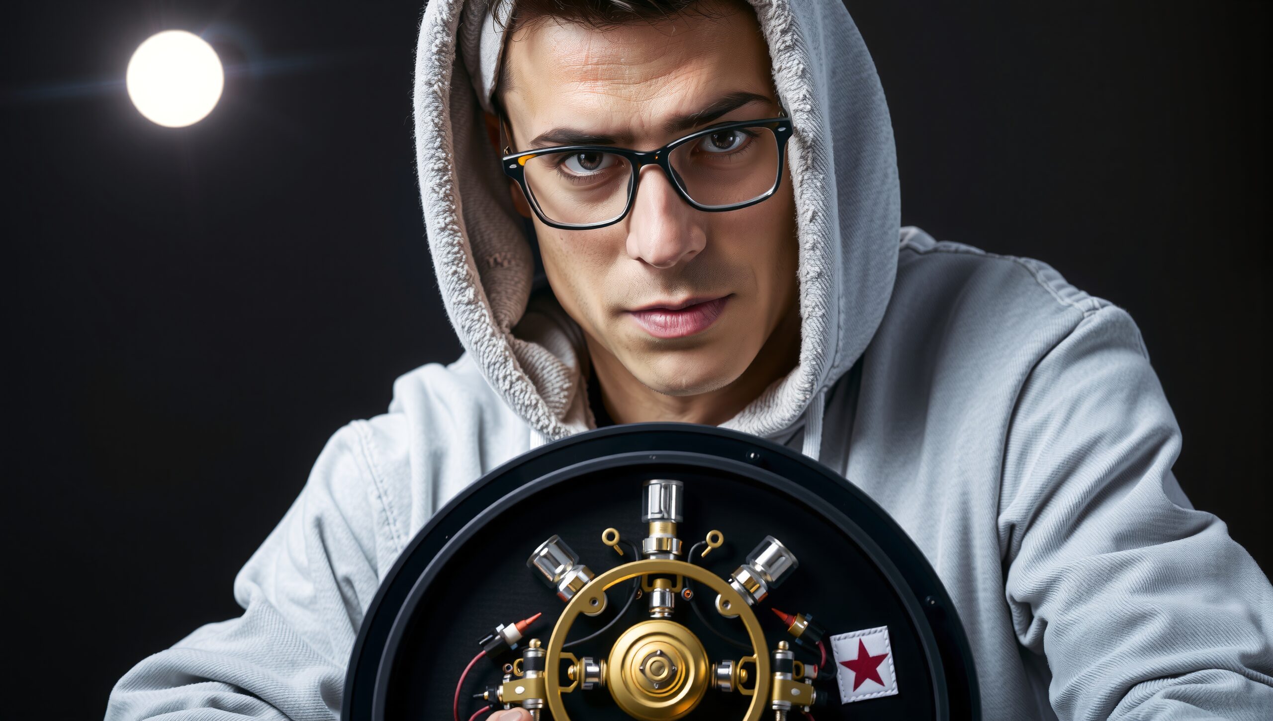 Tech Enthusiast with Device