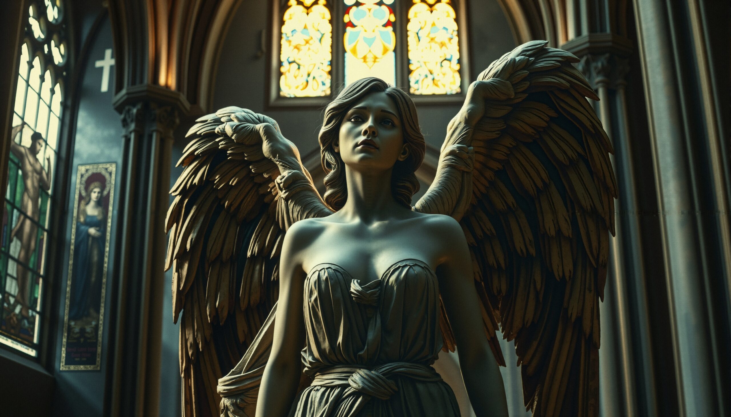 Ethereal Angel in Sacred Light