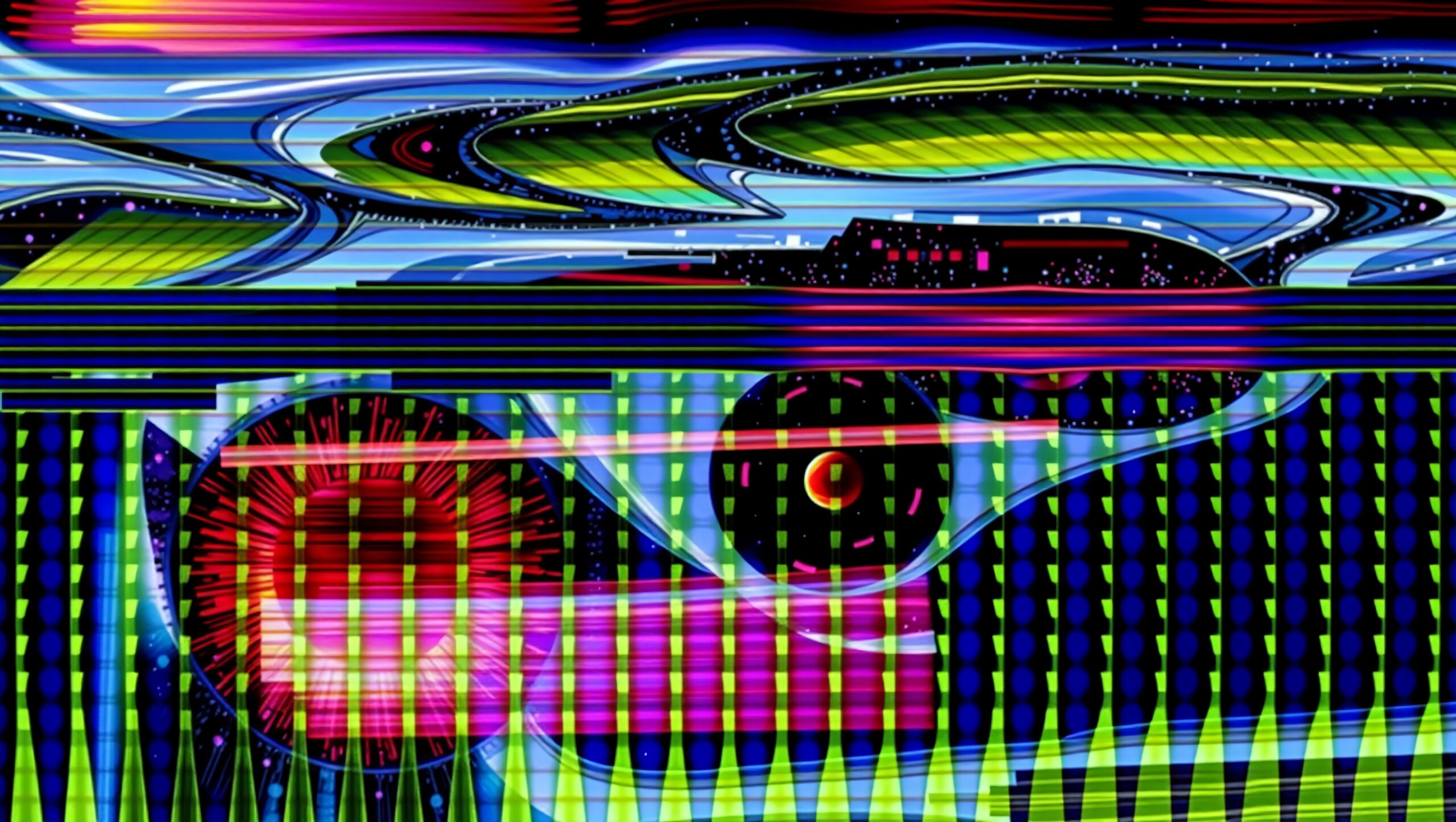 Futuristic Abstract Digital Landscape