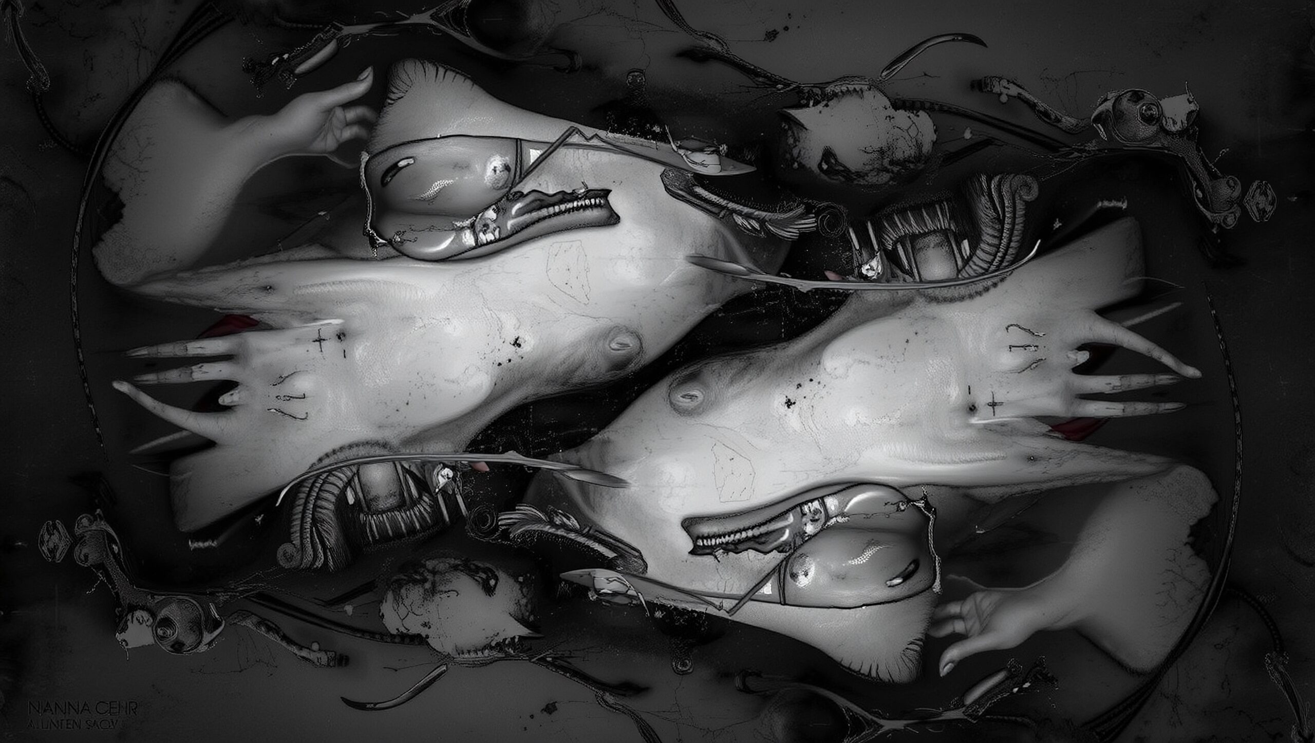 Surreal Mechanical Organic Symmetry