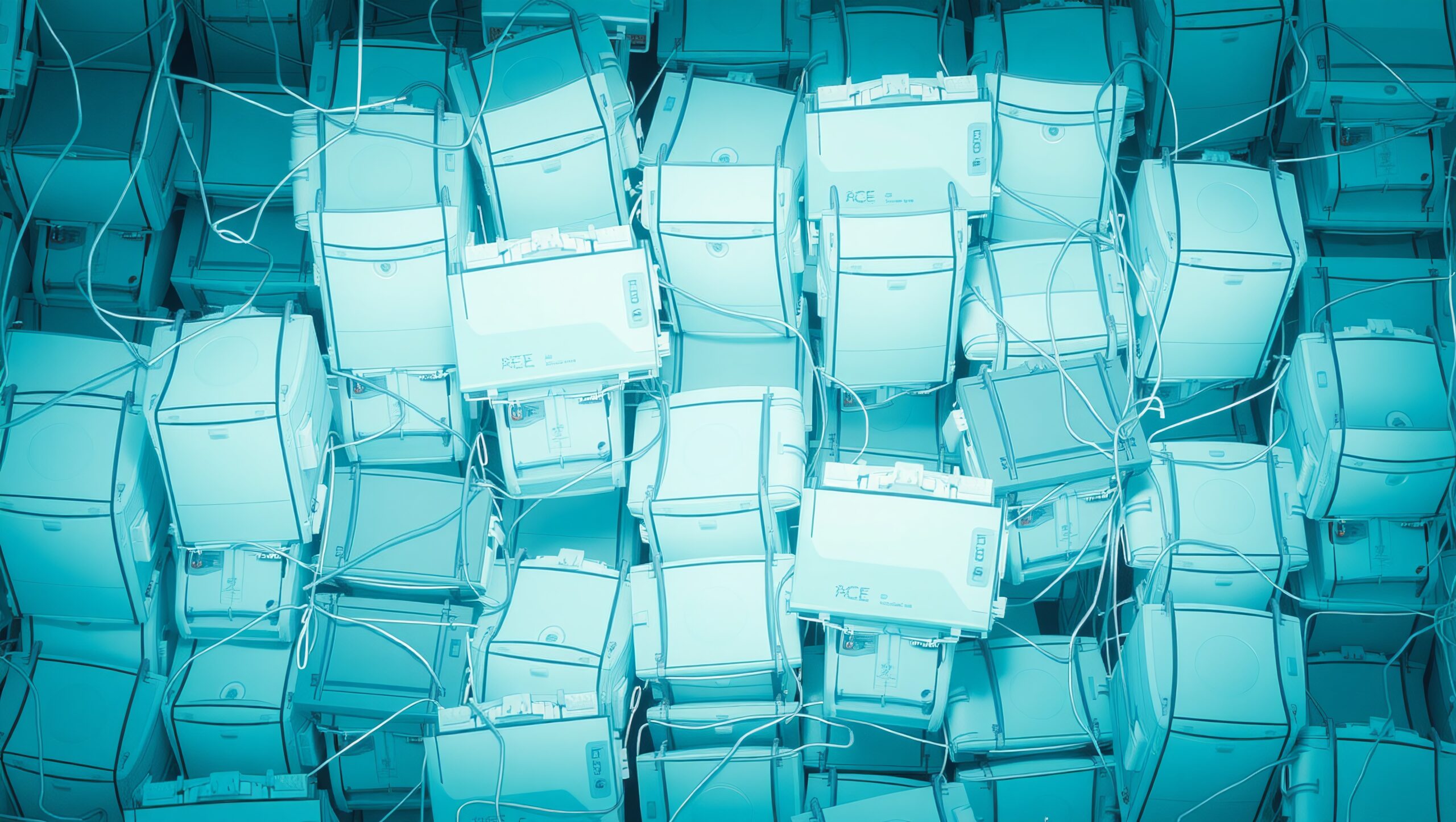 Stacked Printers and Tangled Cables