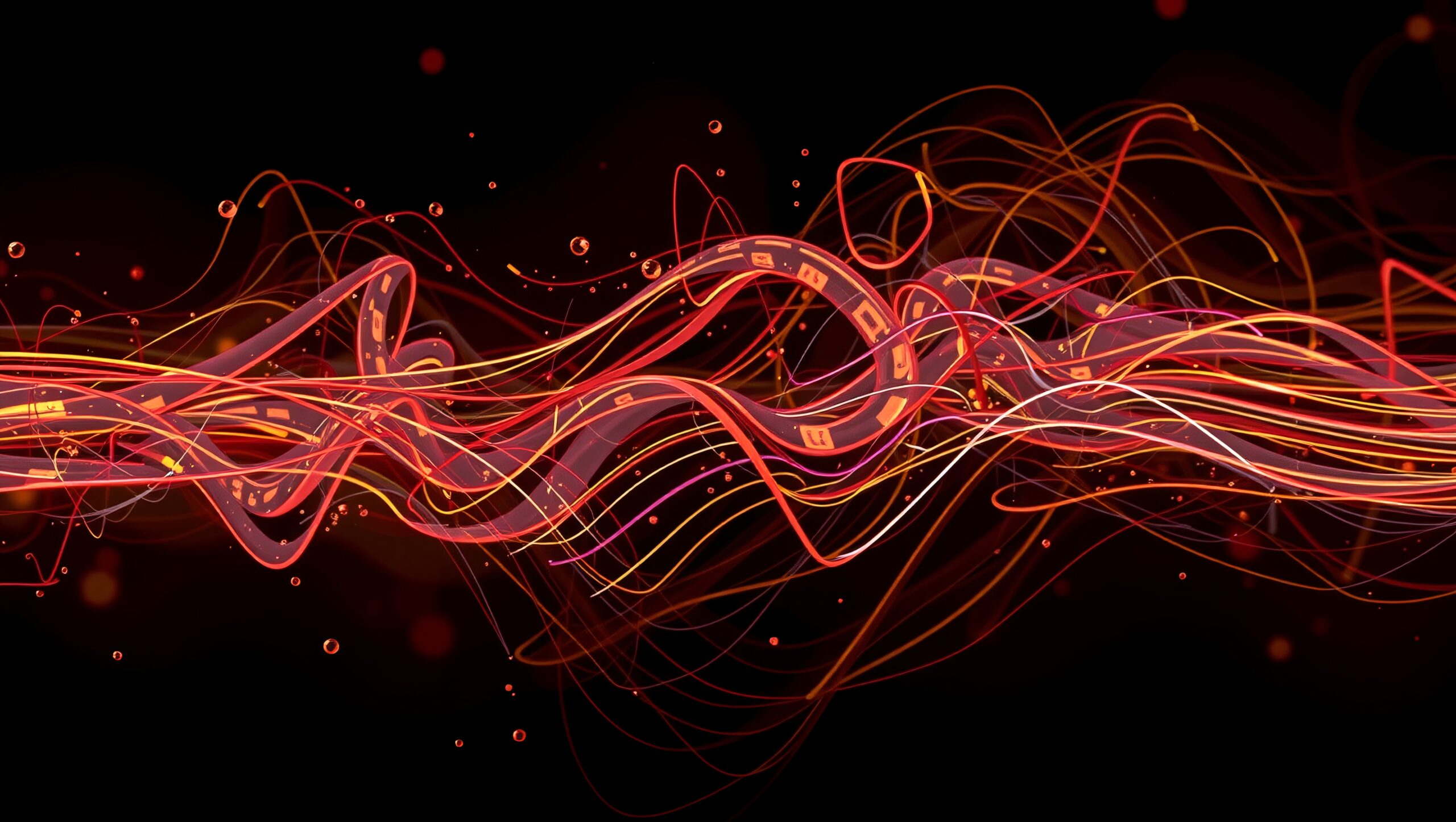 Vibrant Waves of Light Trails