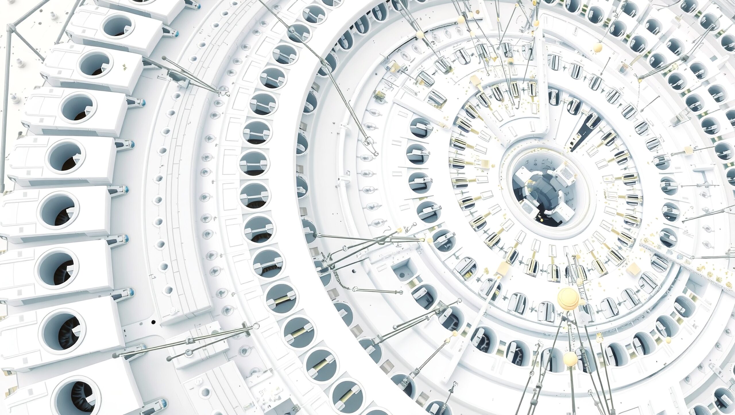 Intricate Futuristic Circular Structure