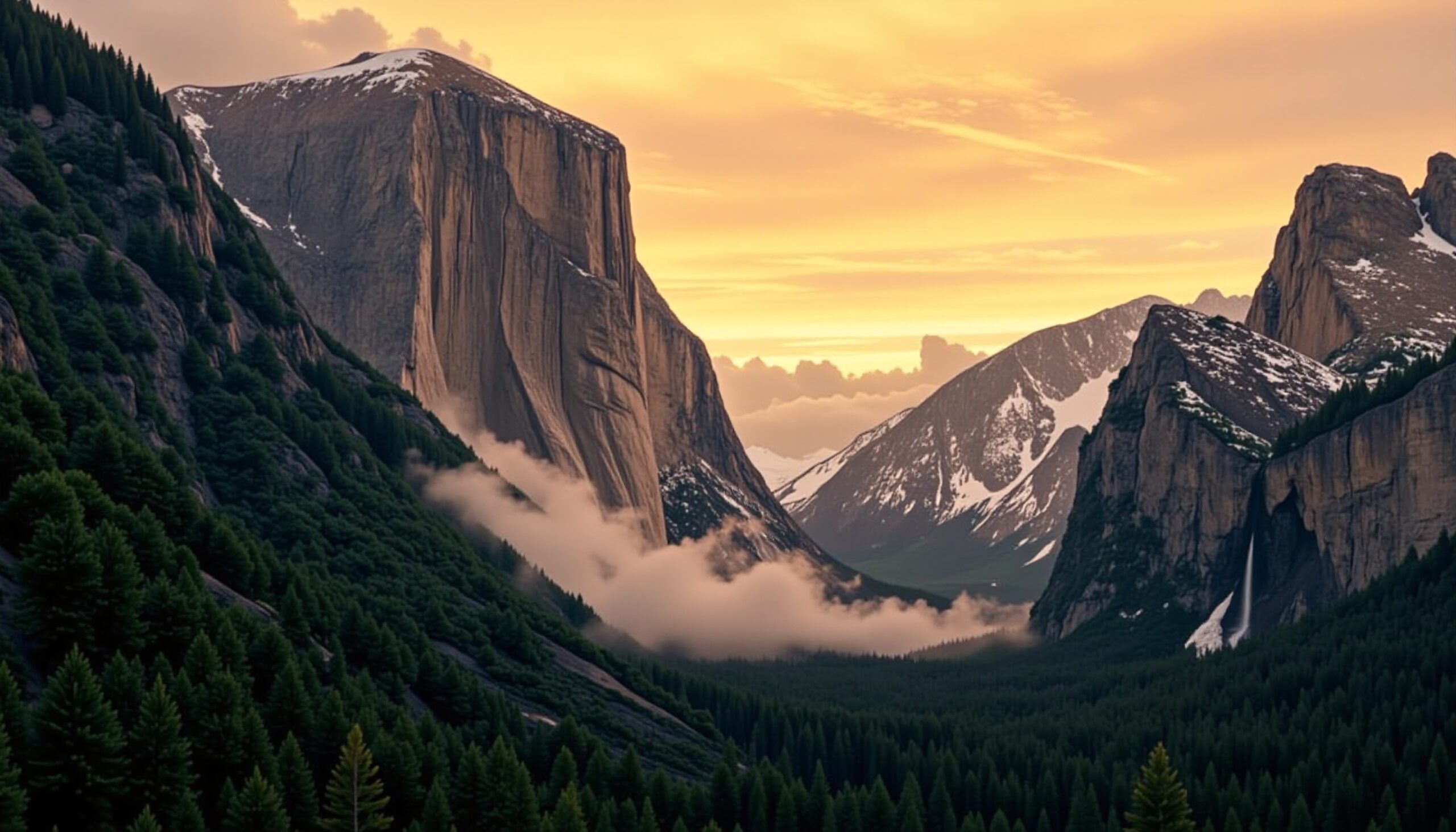 Majestic Mountain Sunset Vista