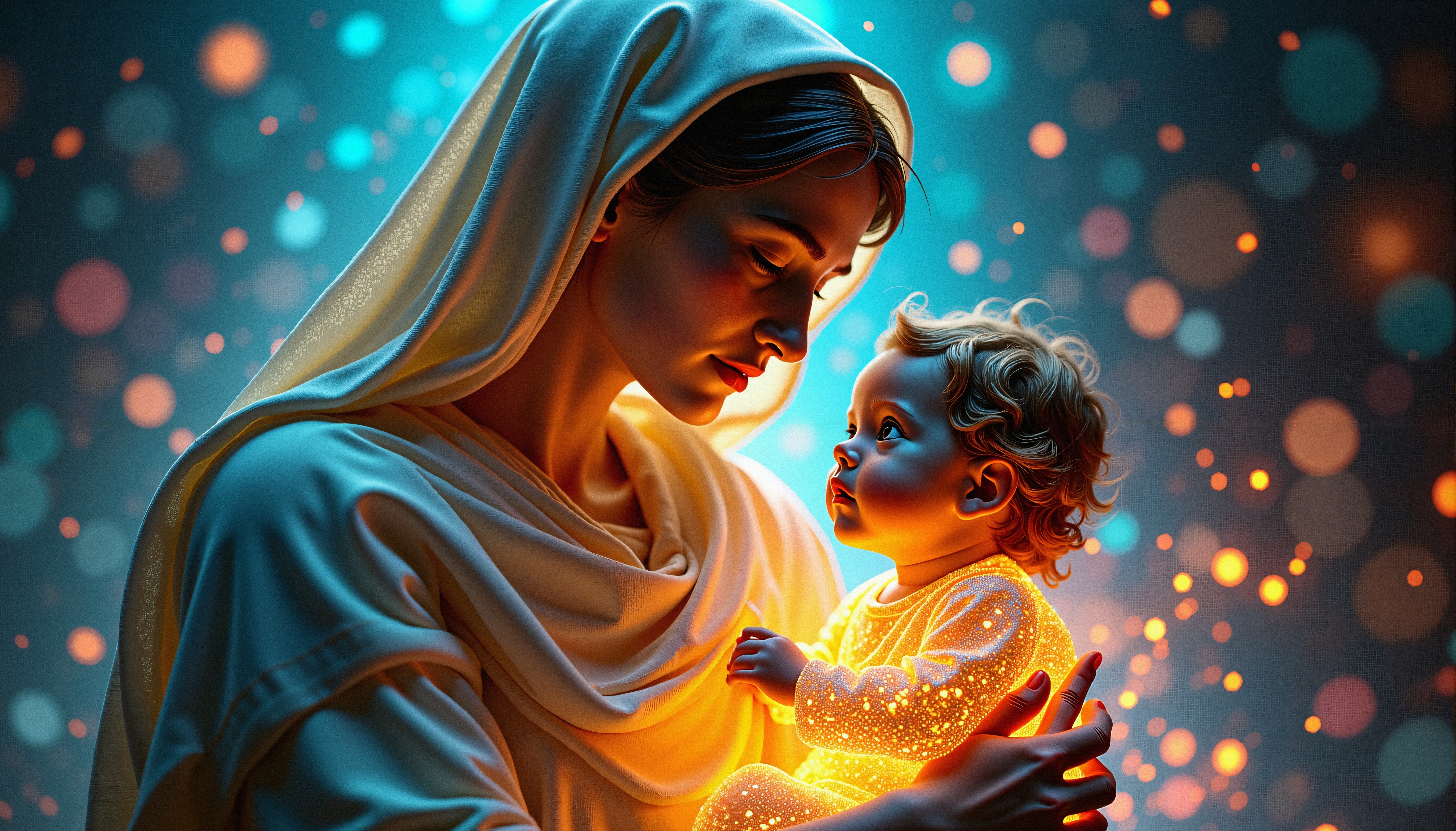Mother and Child in Light