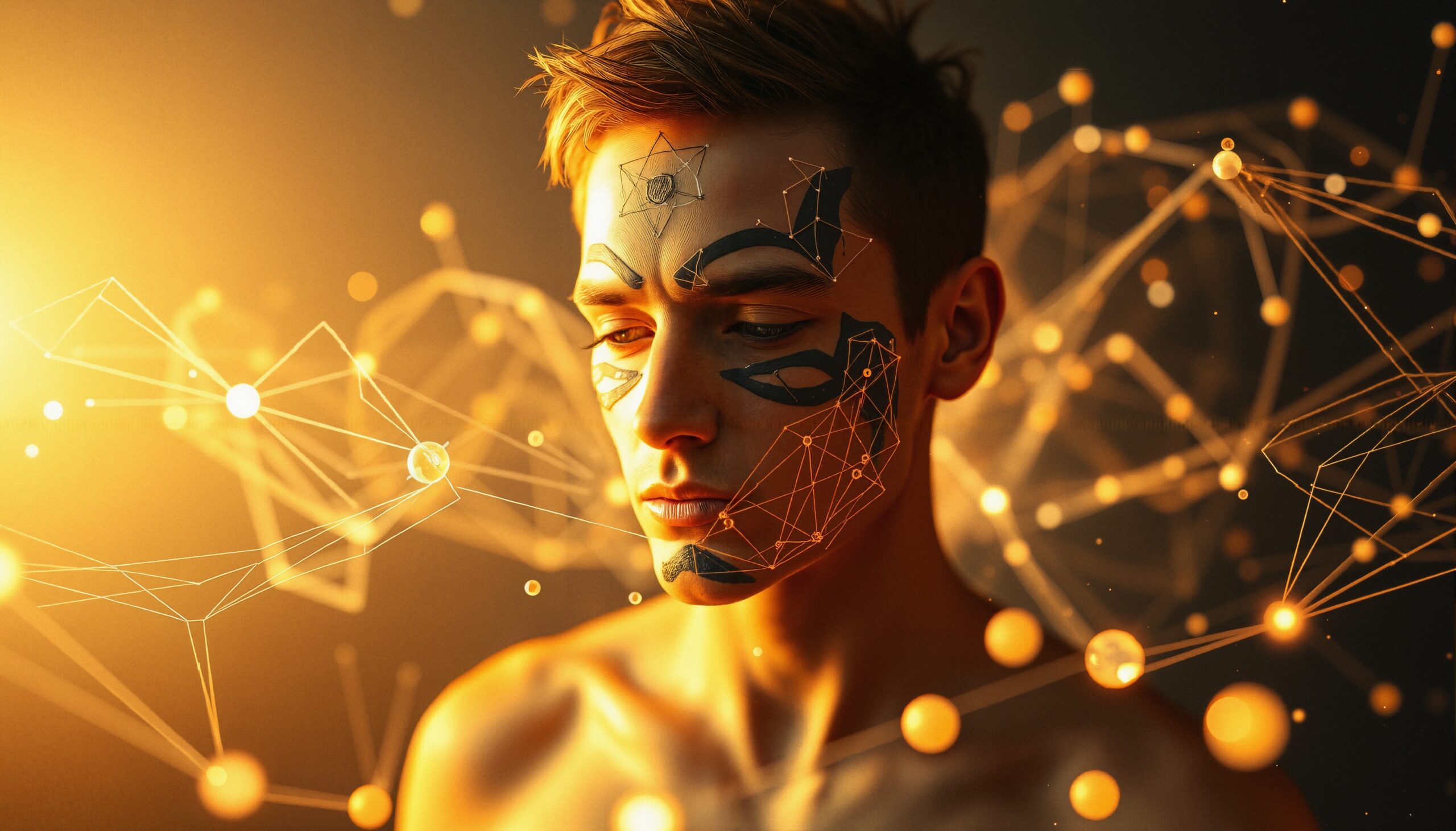 Futuristic Digital Human Portrait