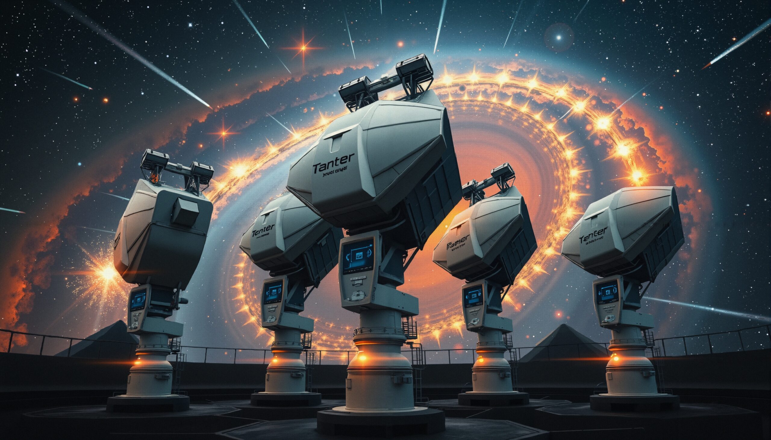 Futuristic Space Observatory Landscape