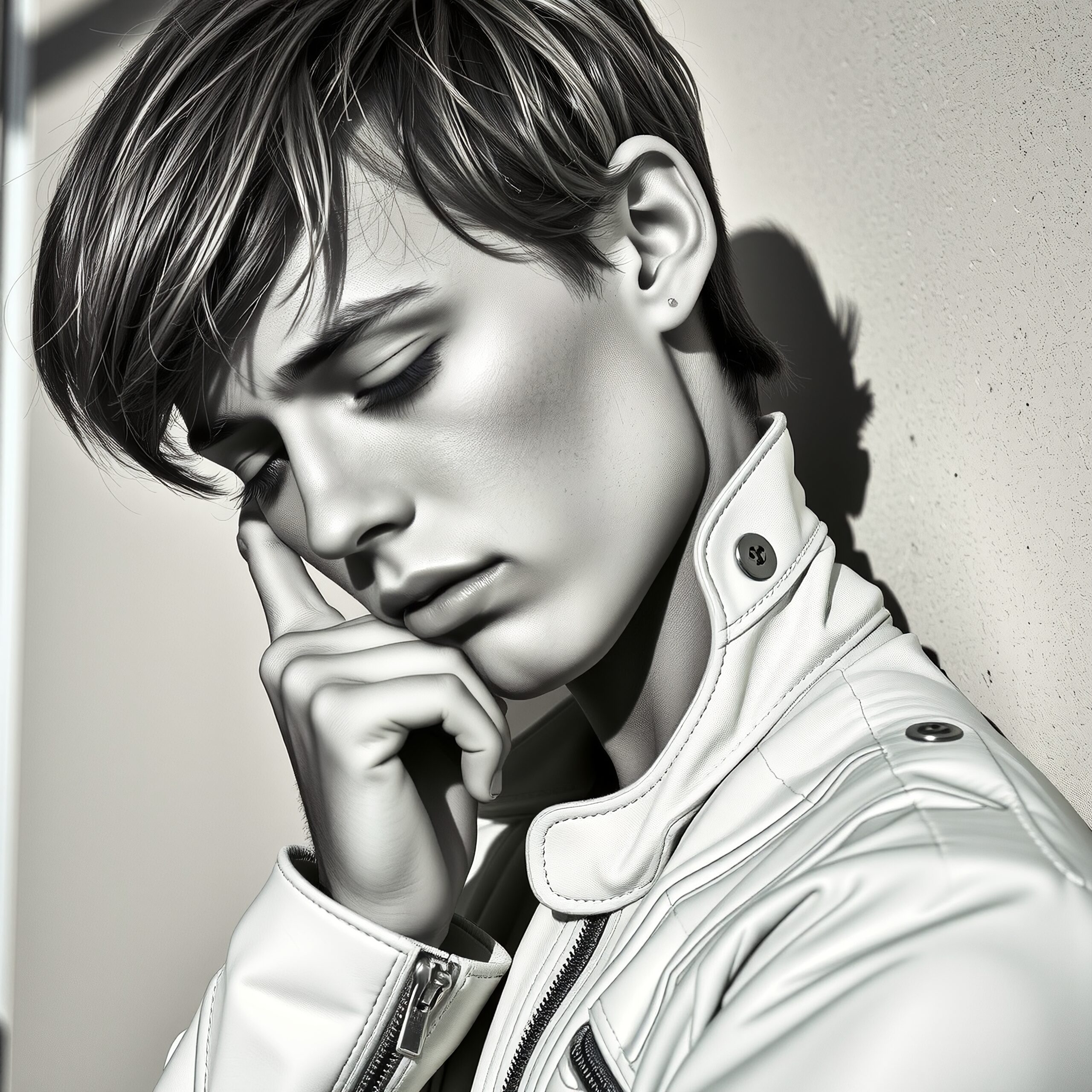 Modern Portrait in Monochrome Tones