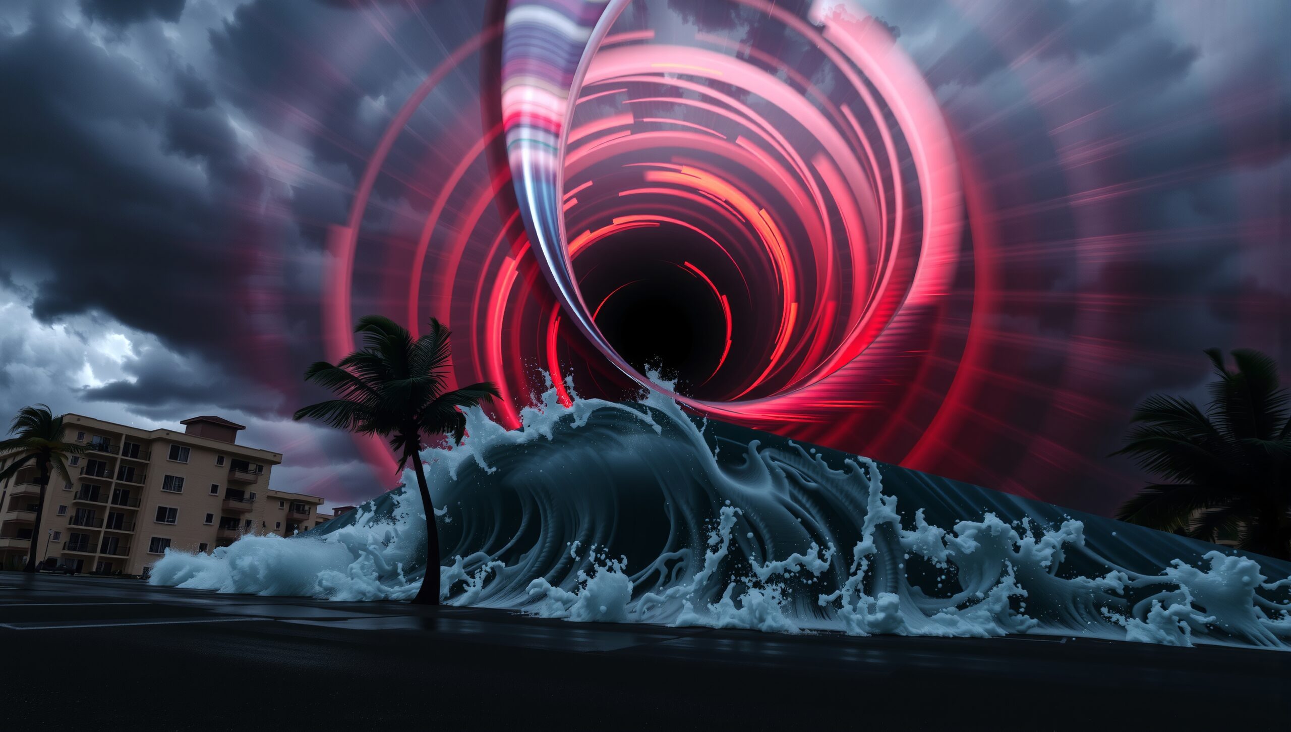 Futuristic Storm and Vortex Phenomenon