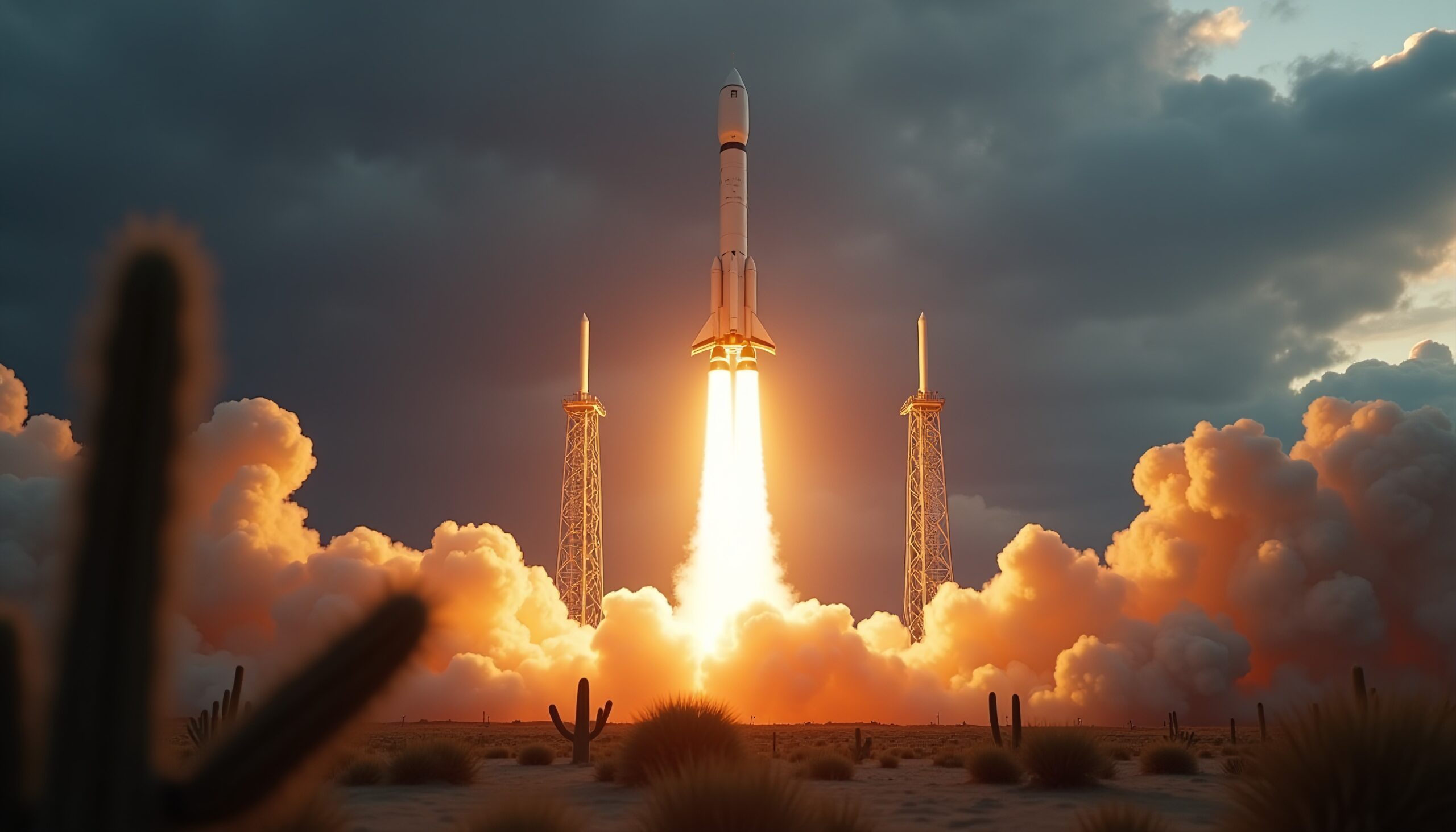 Rocket Ignition Desert Dawn