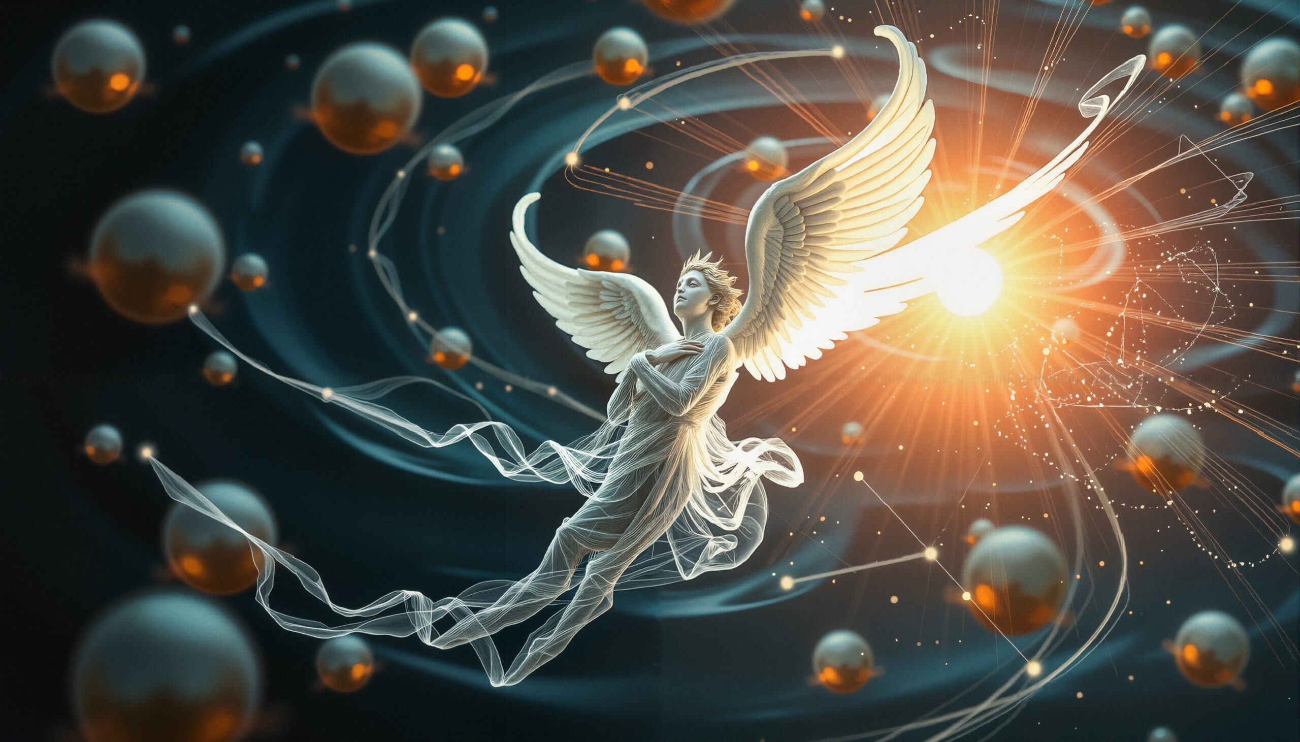 Ethereal Angel of Cosmic Serenity