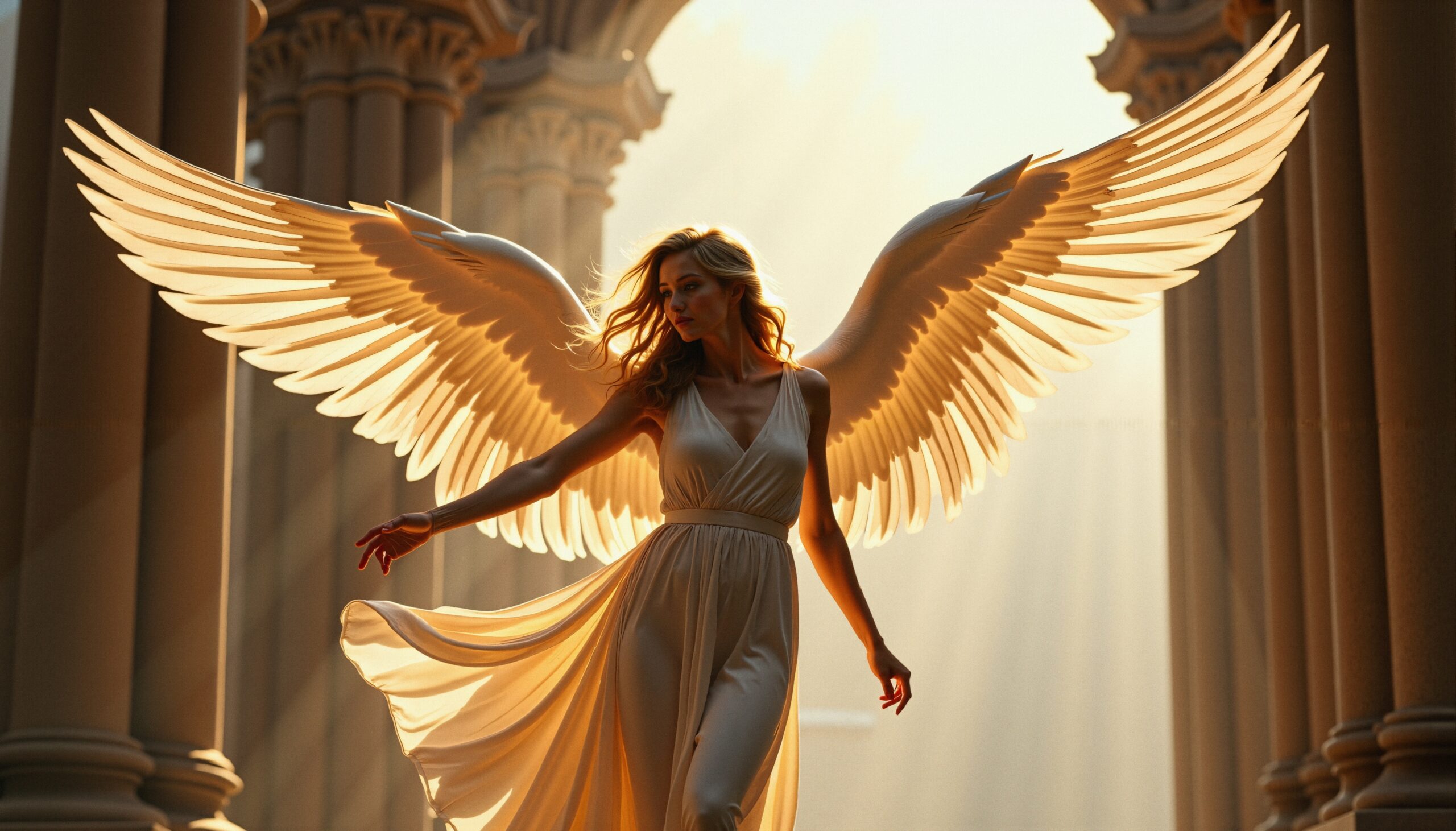 Heavenly Radiance in Sunlit Temple