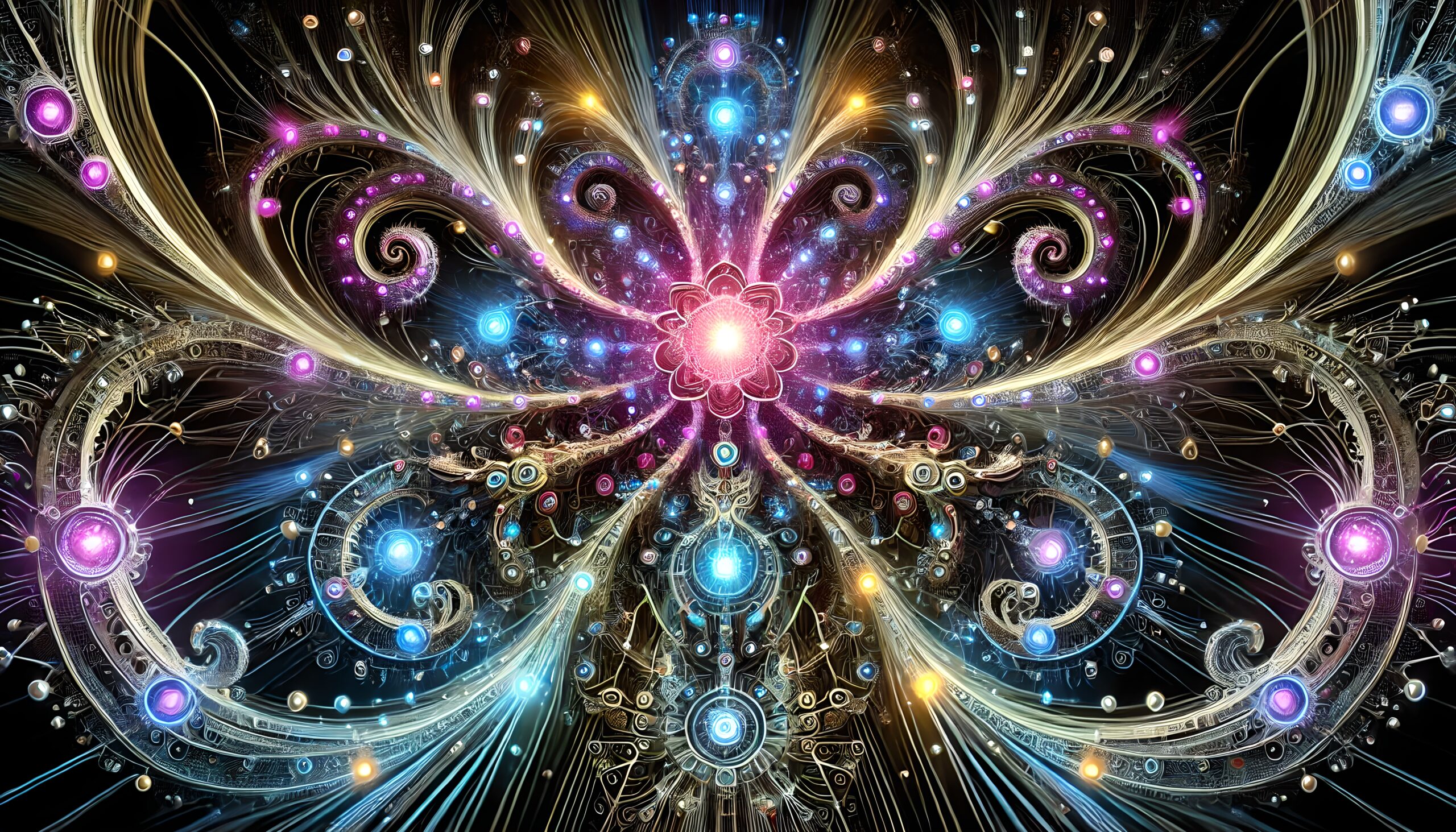 Fractal Symmetry in Vivid Colors