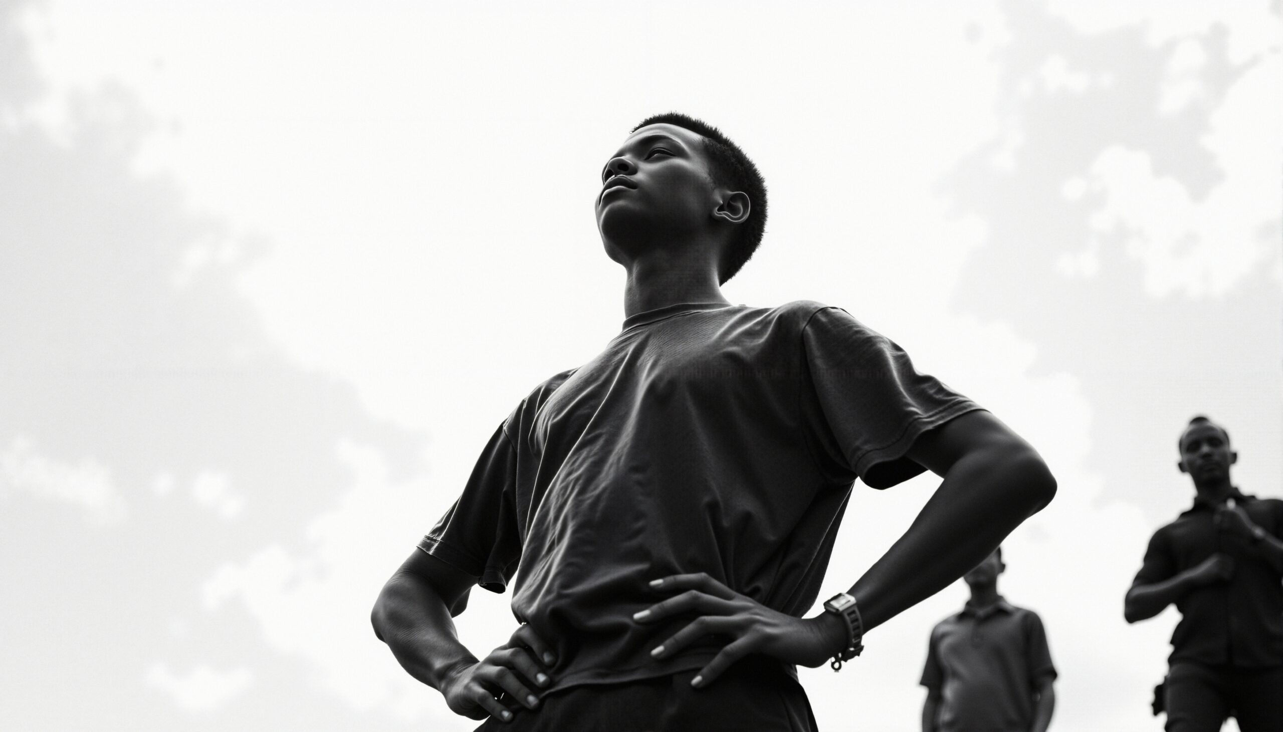 Youthful Confidence Against Sky