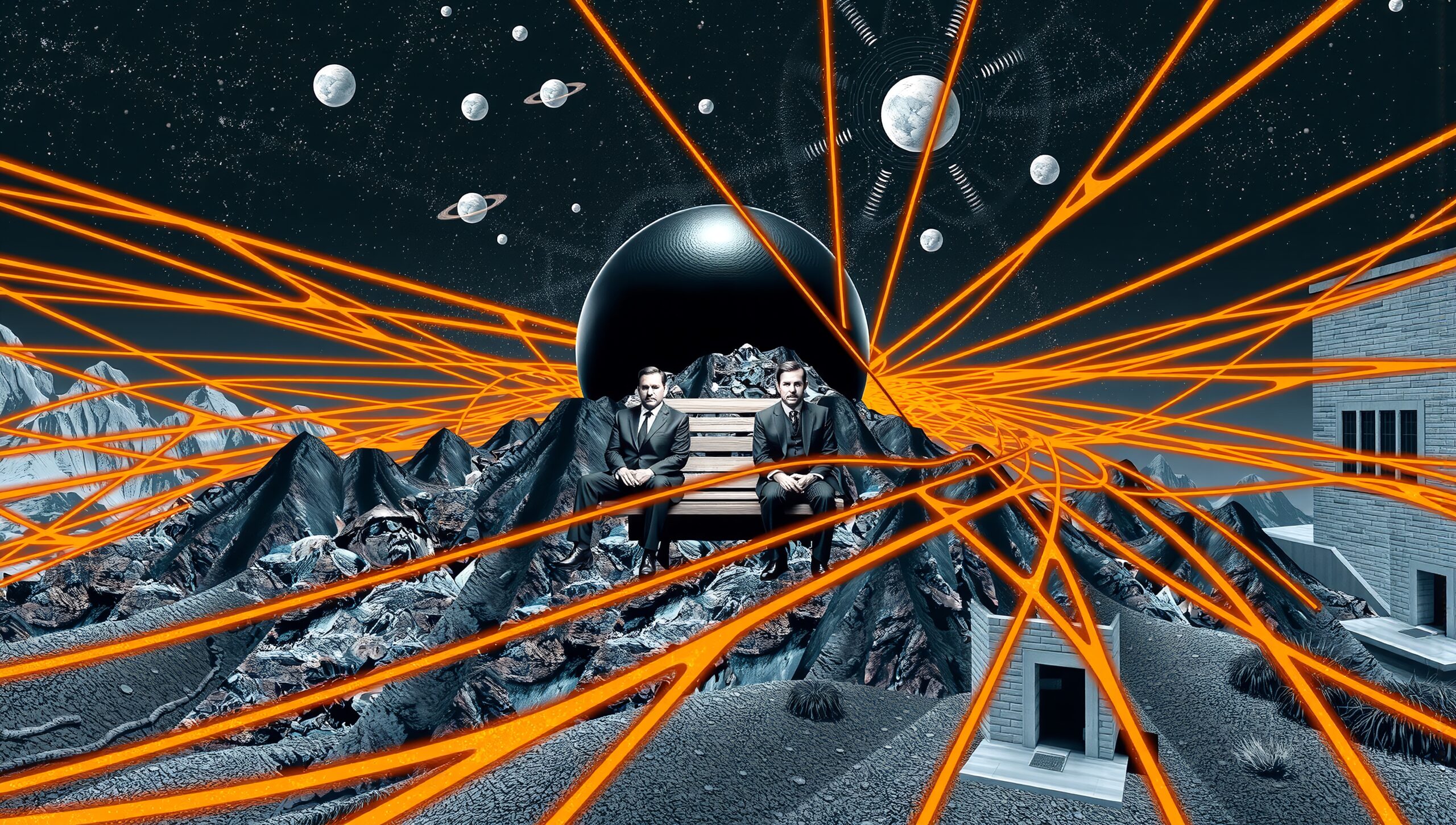 Cosmic Journey on Mountain Bench