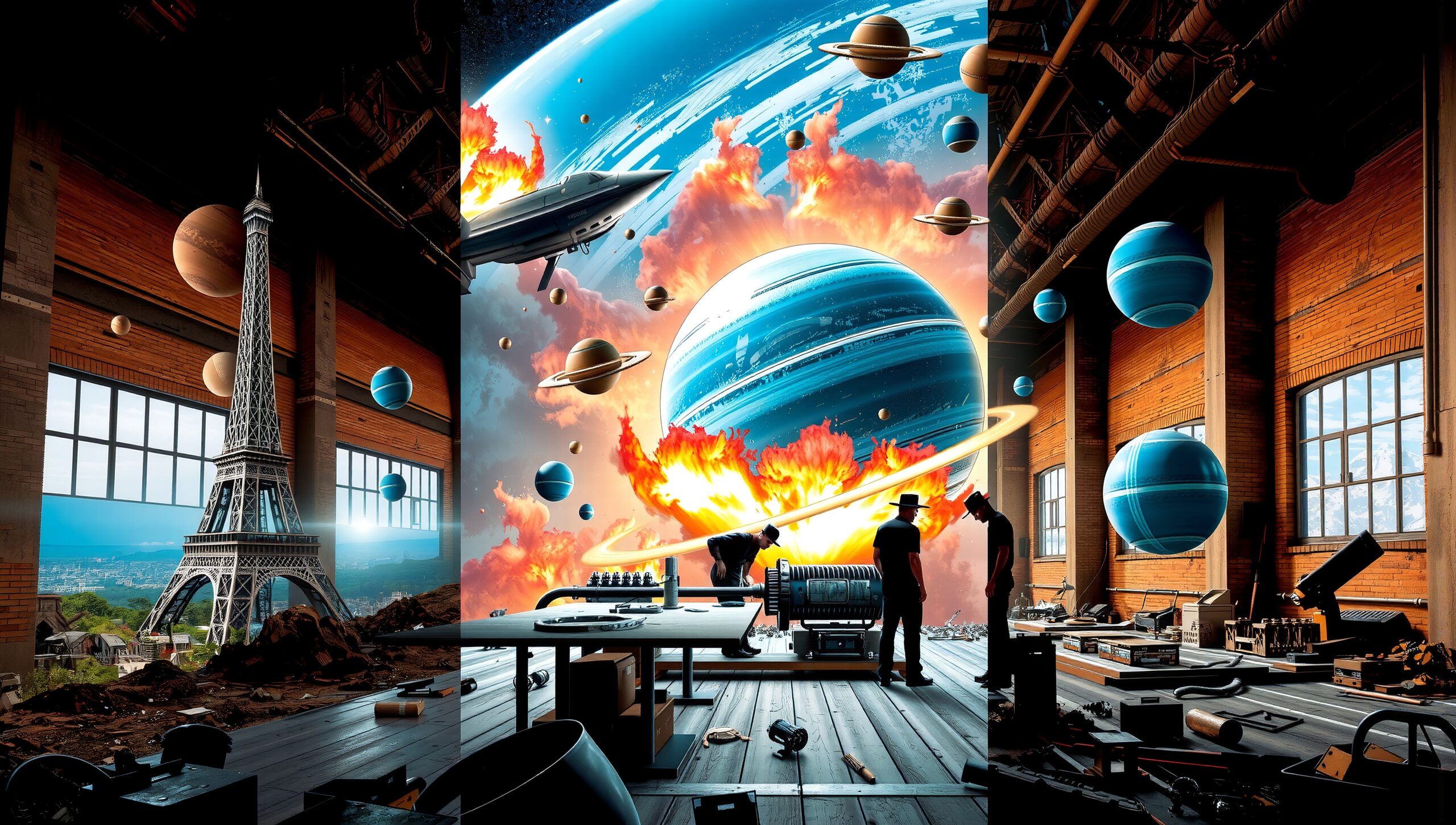 Celestial Wonders in Warehouse Workshop