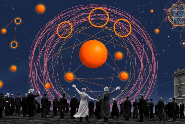 Celestial Gathering Under Night Sky