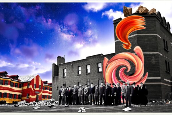 Cosmic Surreal Urban Gathering