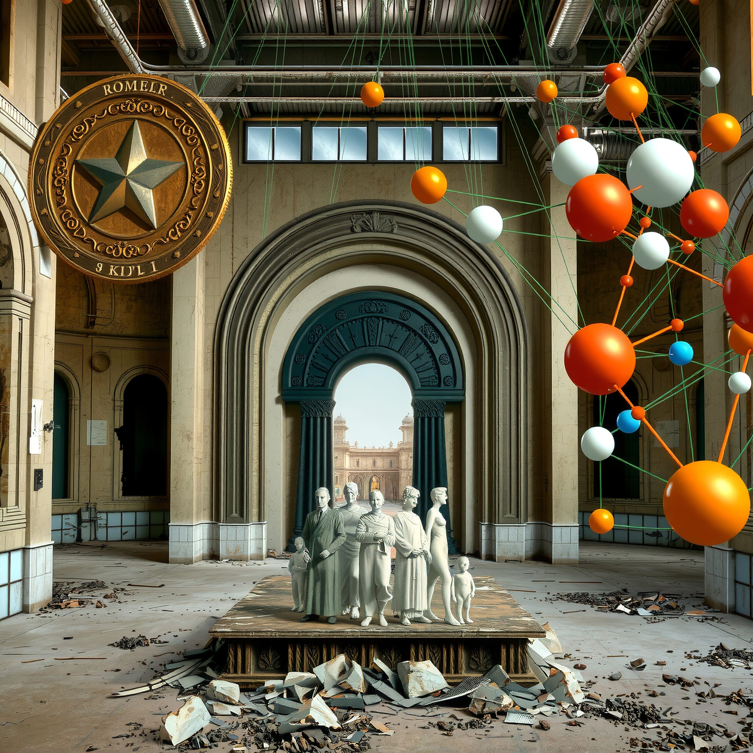 Historical Hall Meets Abstract Art