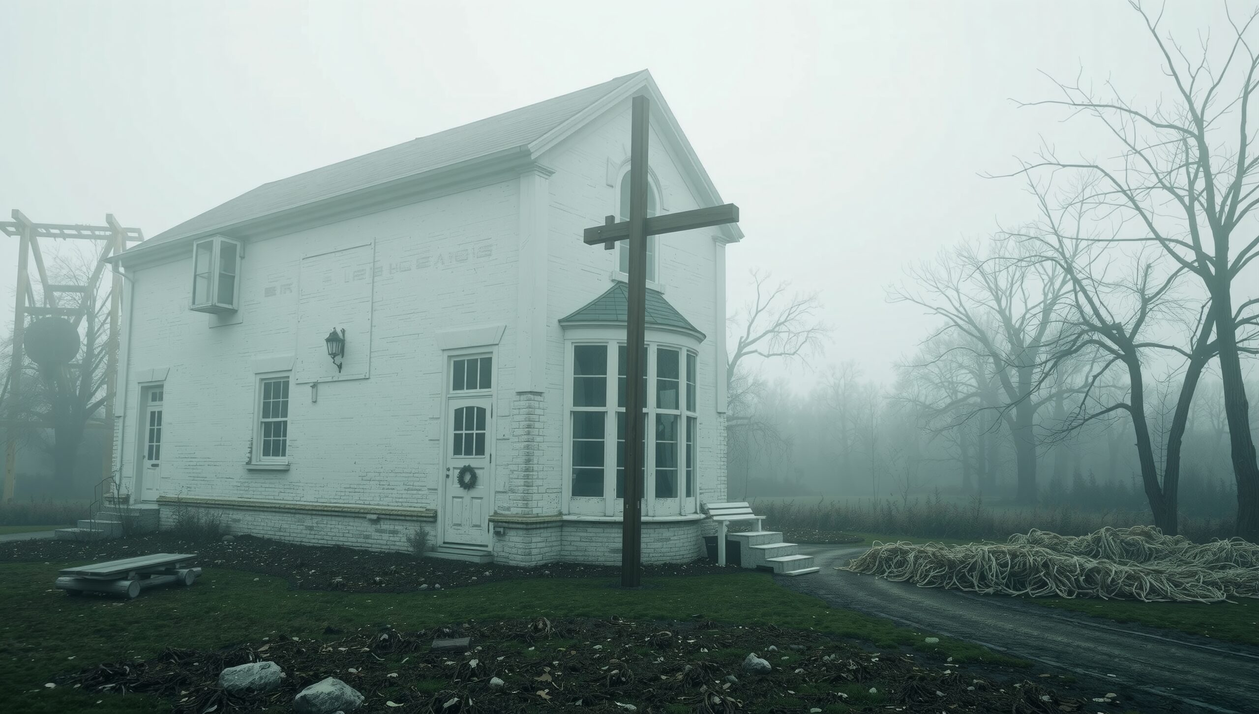 Misty Morning at White Chapel