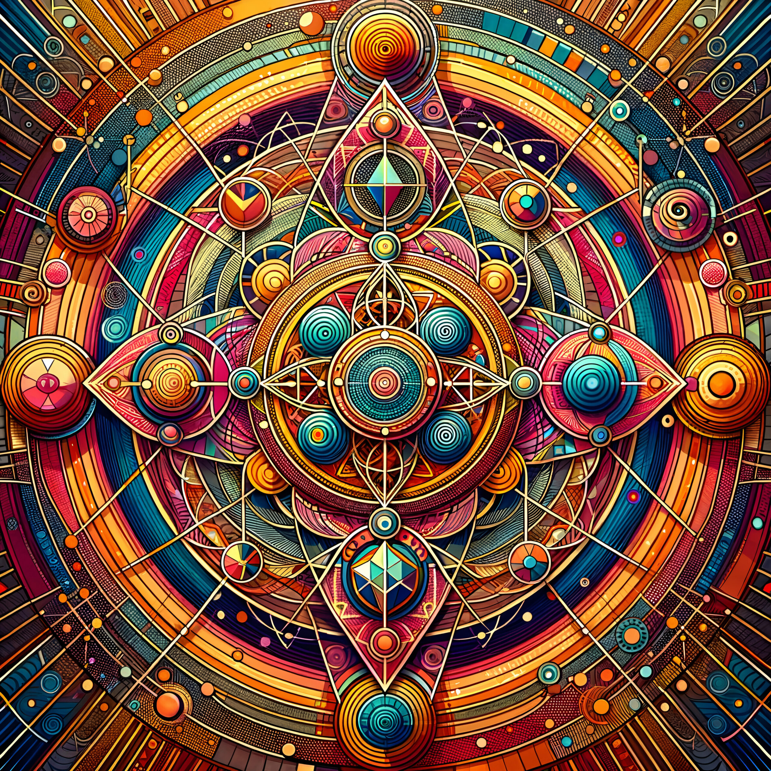 Intricate Geometric Mandala Design