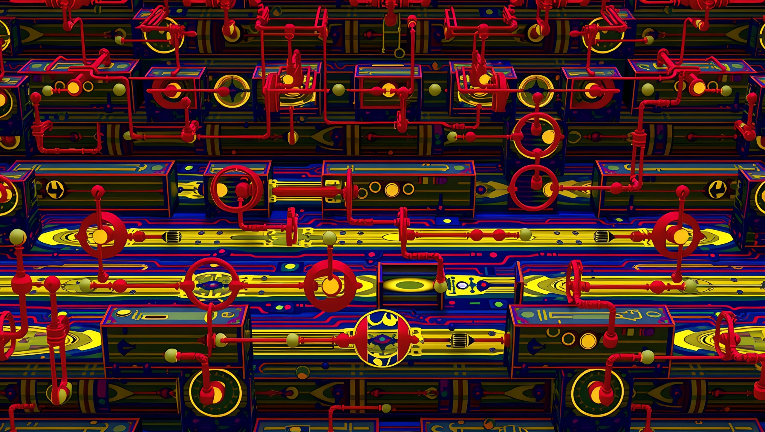 Abstract Mechanical Pipes and Gears