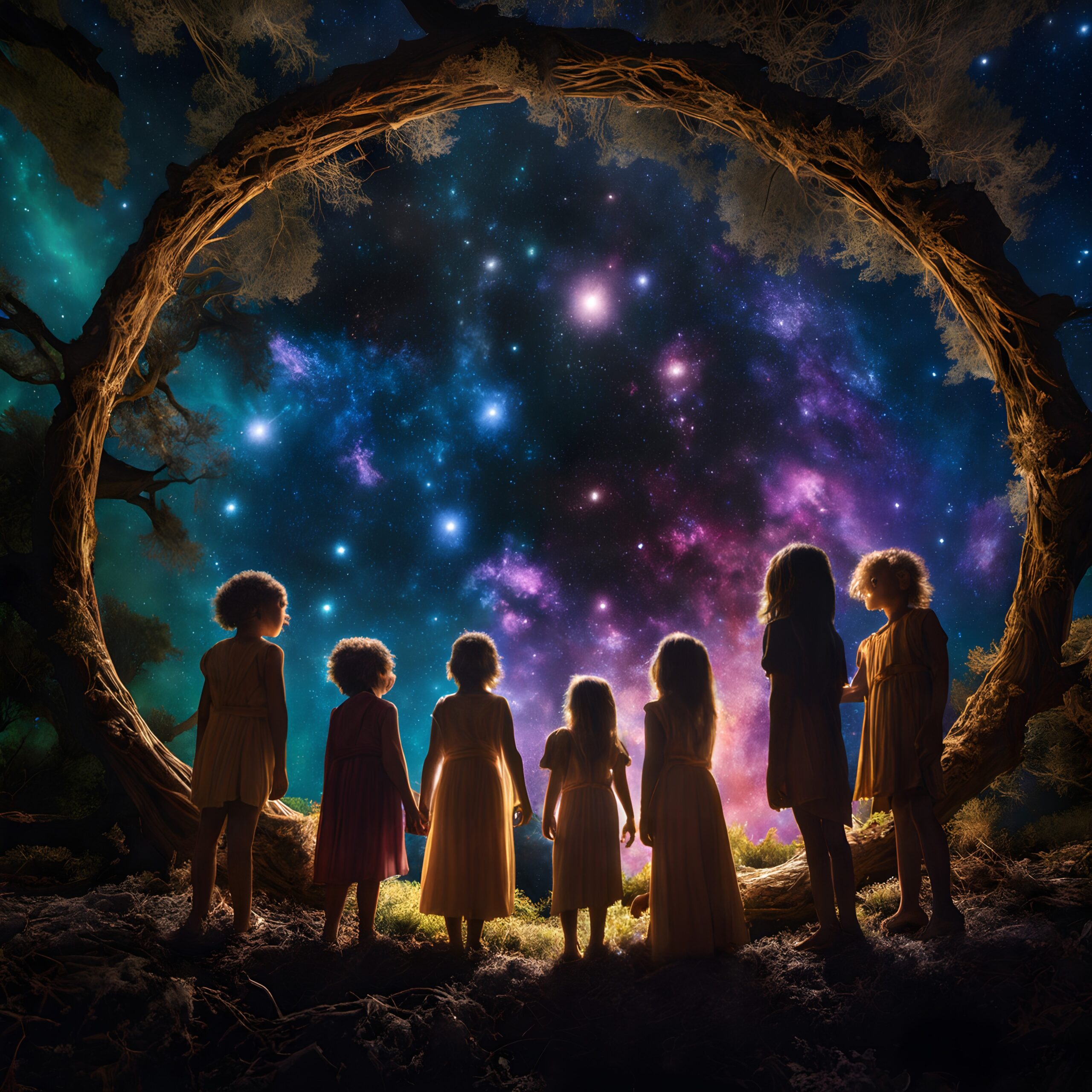 Dreamlike Night Under Stars