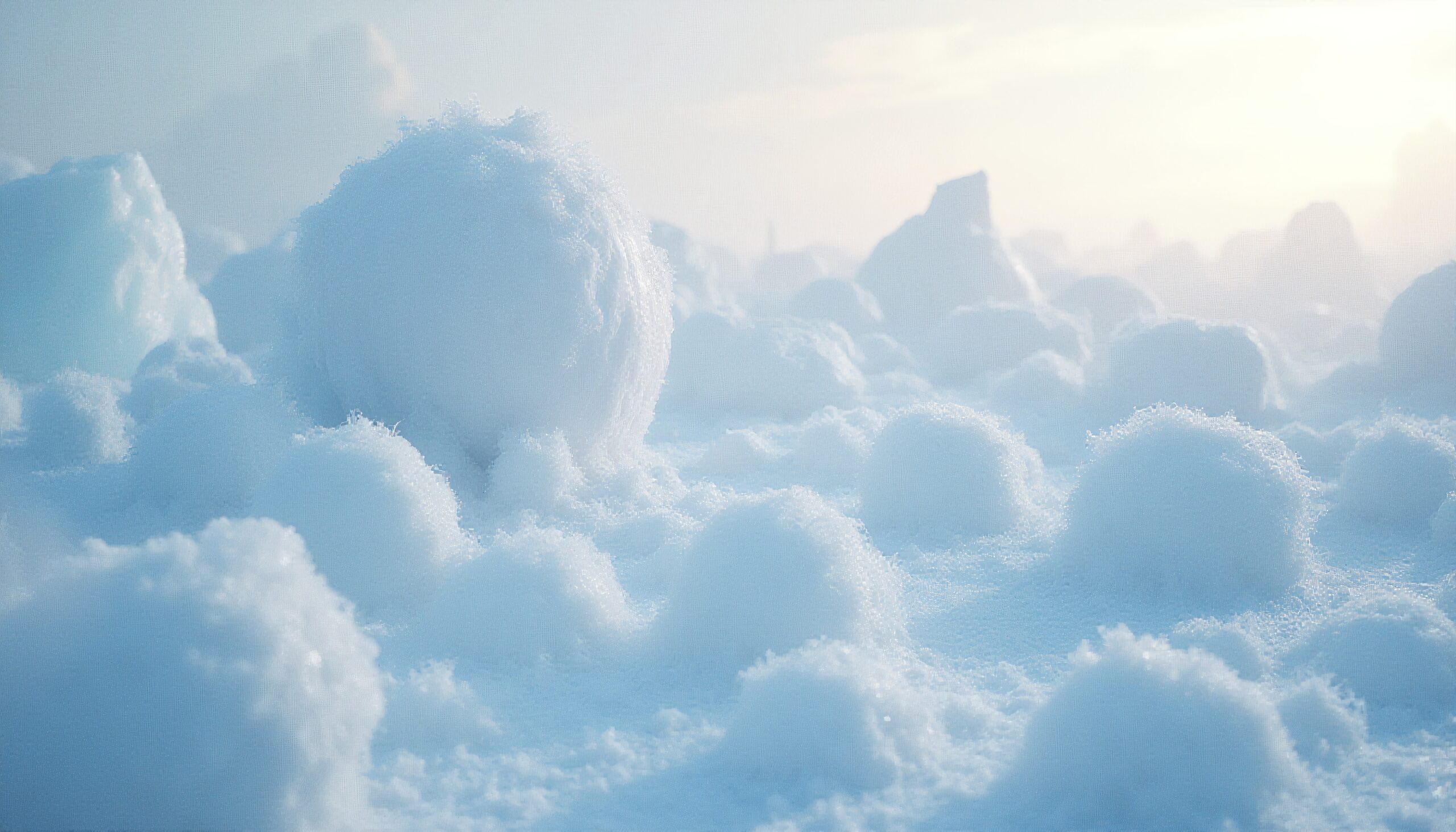 Snowy Landscape in Gentle Light
