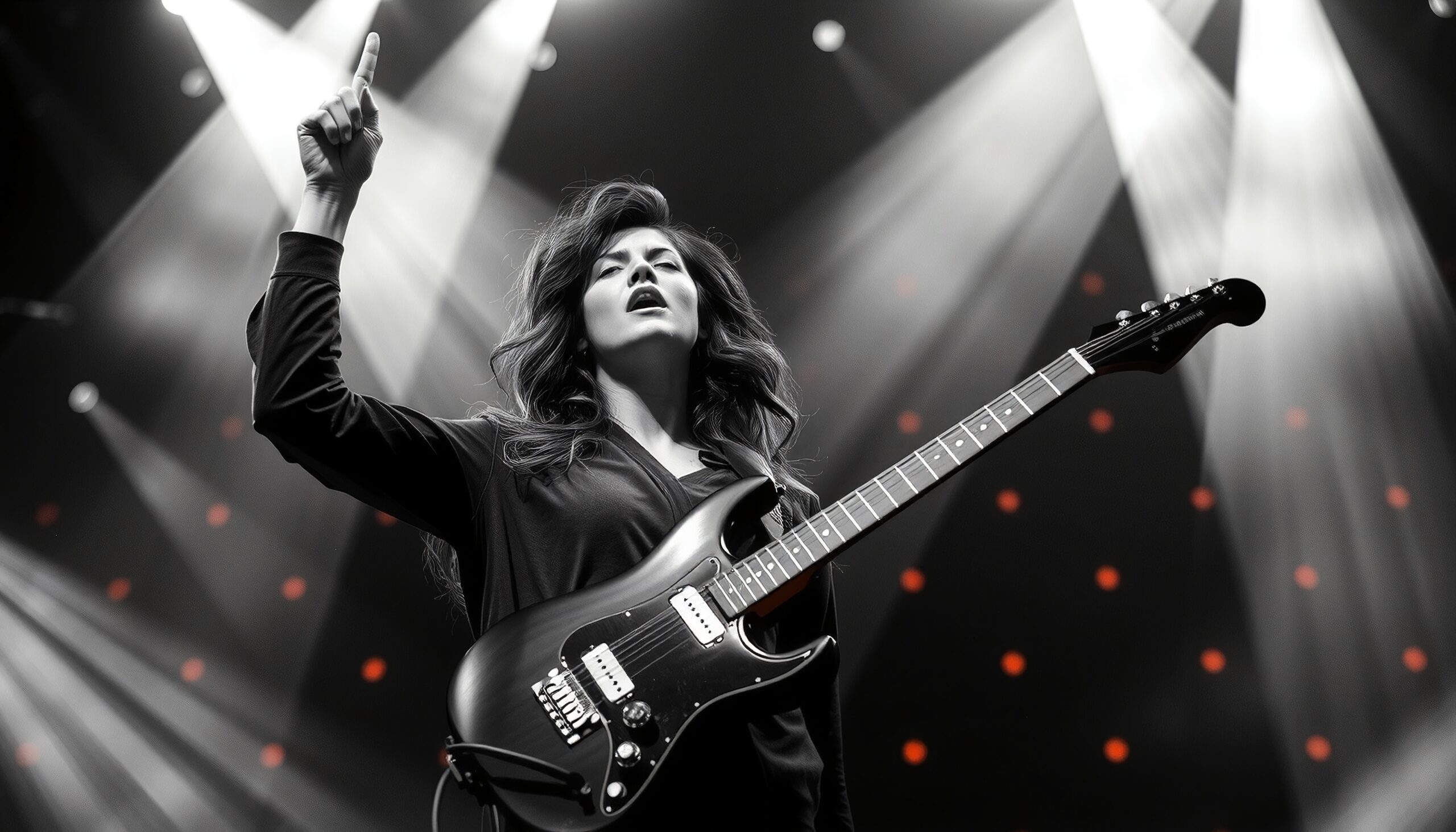 Powerful Guitar Solo on Stage