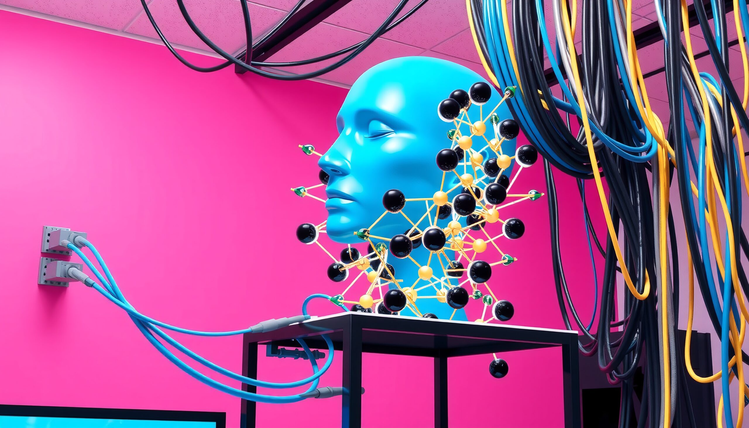 Digital Head in Vibrant Cables