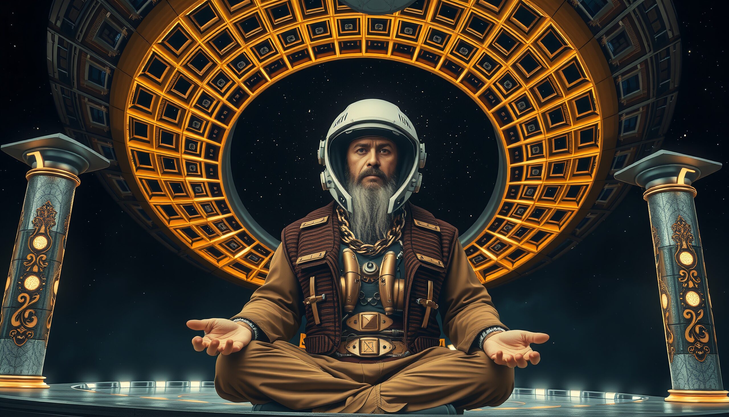 Futuristic Meditation in Space