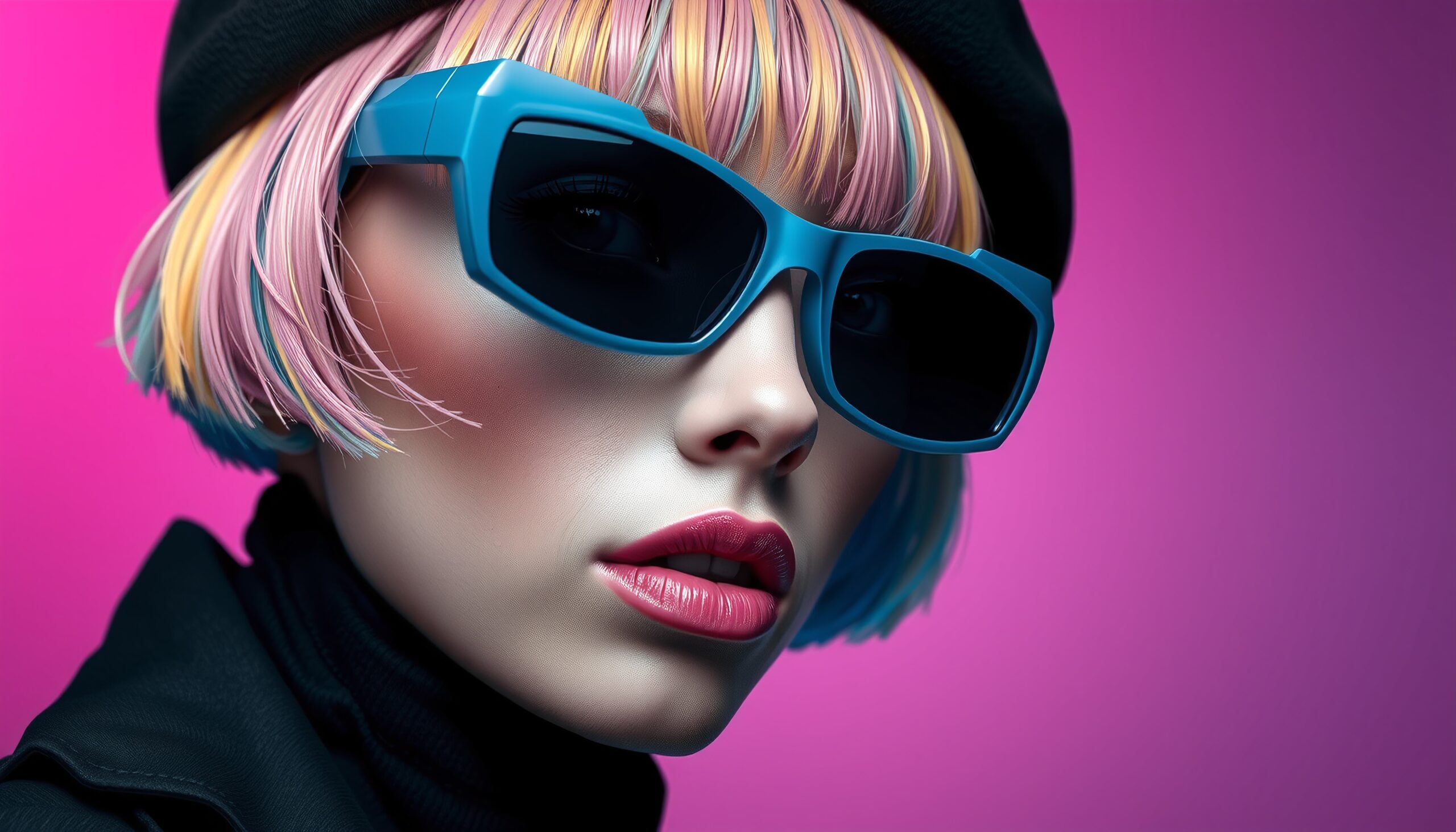 Bold Fashion Statement Portrait