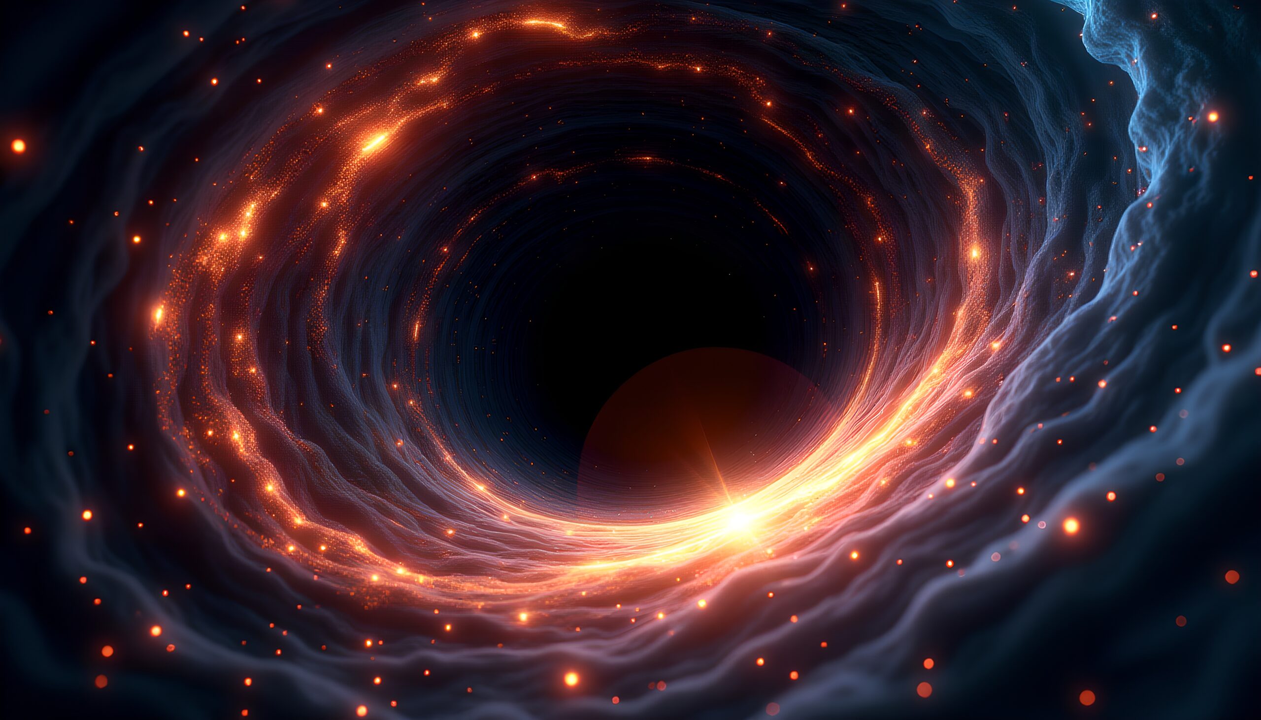 Cosmic Wormhole Portal with Energy Streams