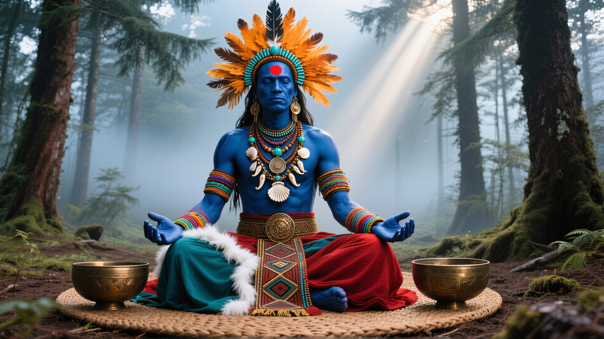 Mystical Meditation in Enchanted Forest