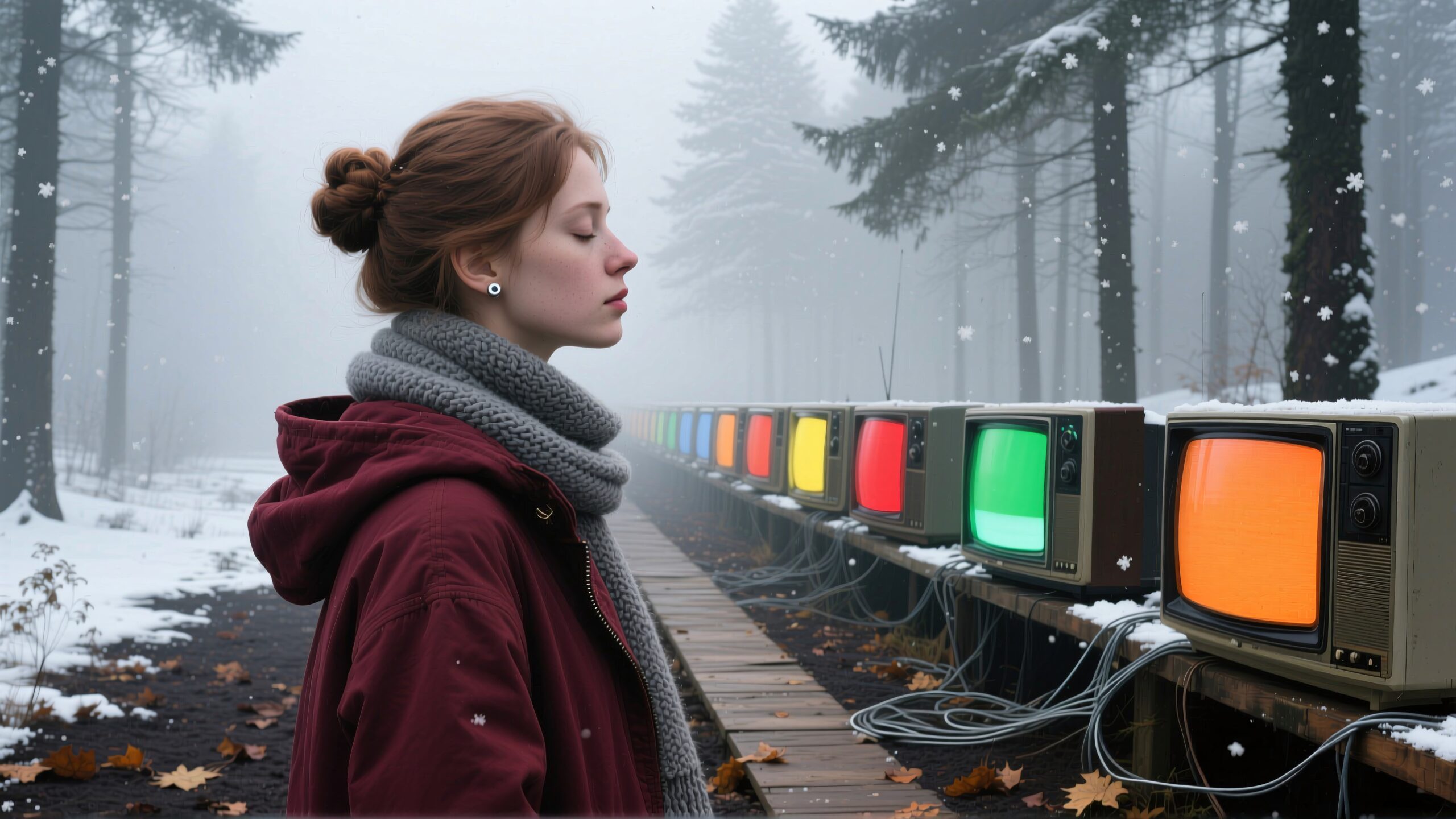 Serenity Amongst Vintage Televisions