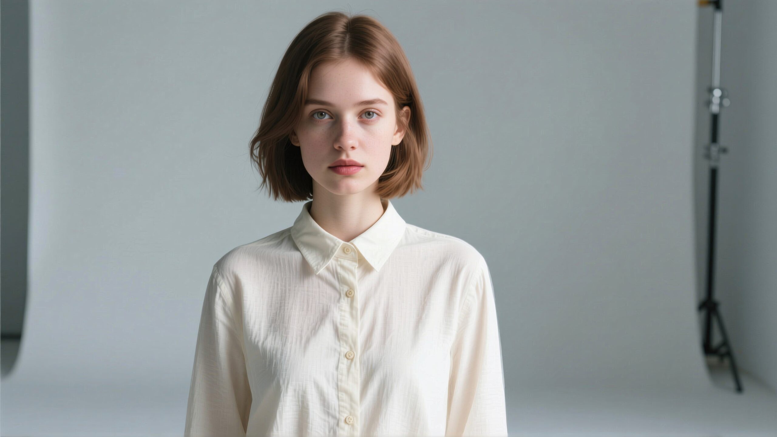 Portrait of Serene Young Woman