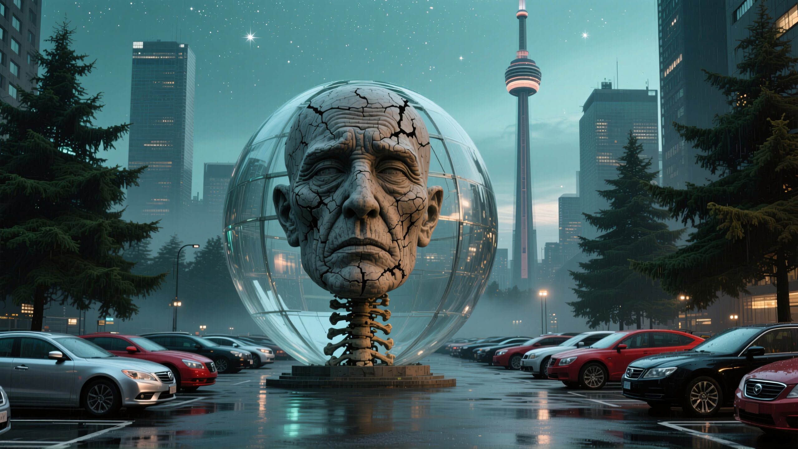 Futuristic Urban Sculpture Vision
