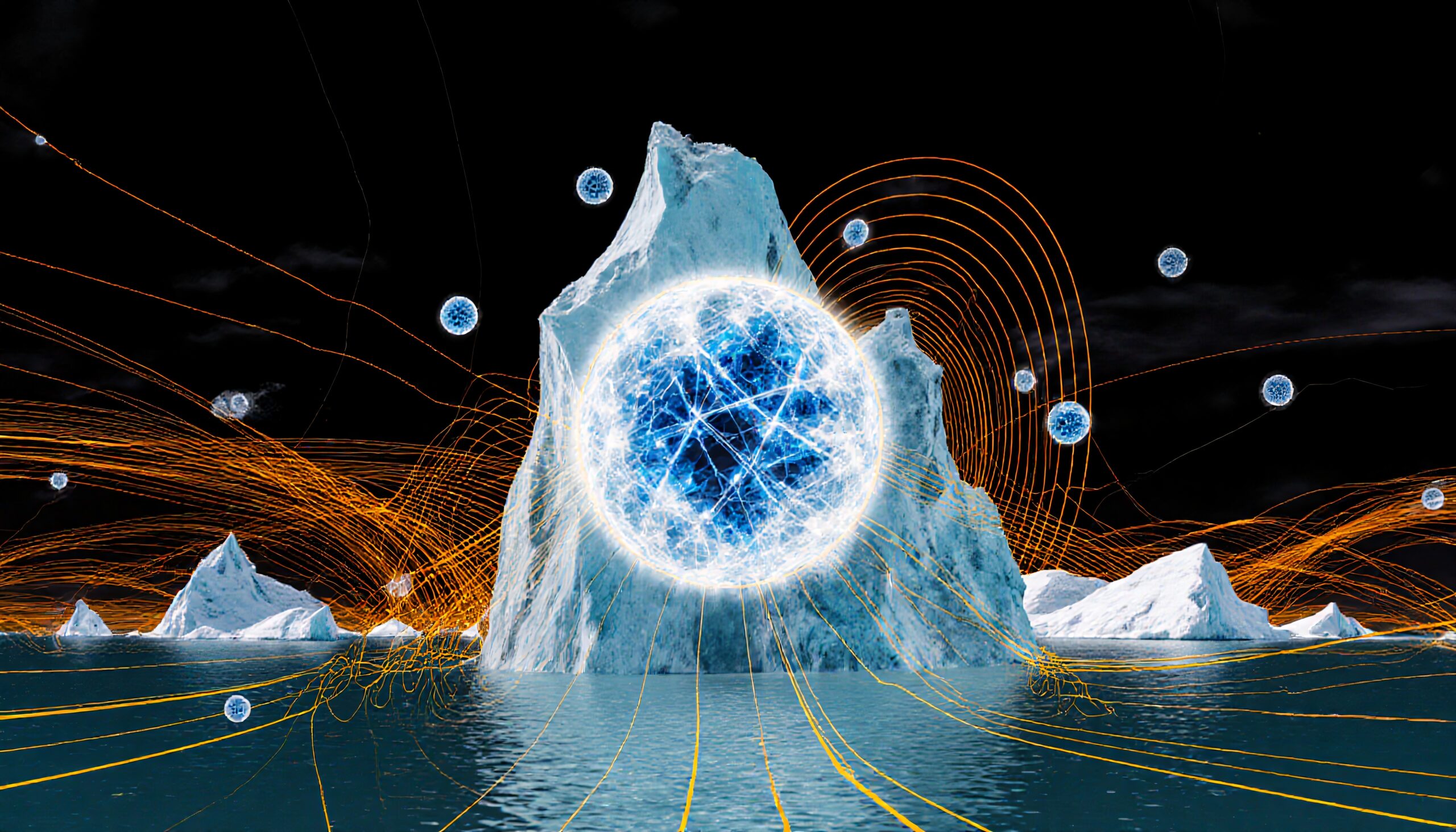 Ethereal Iceberg Energy Field Flow