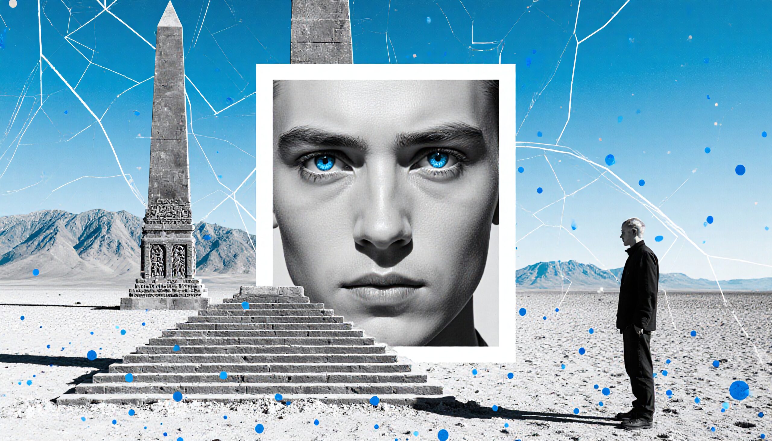 Obelisk and Blue-Eyed Portrait