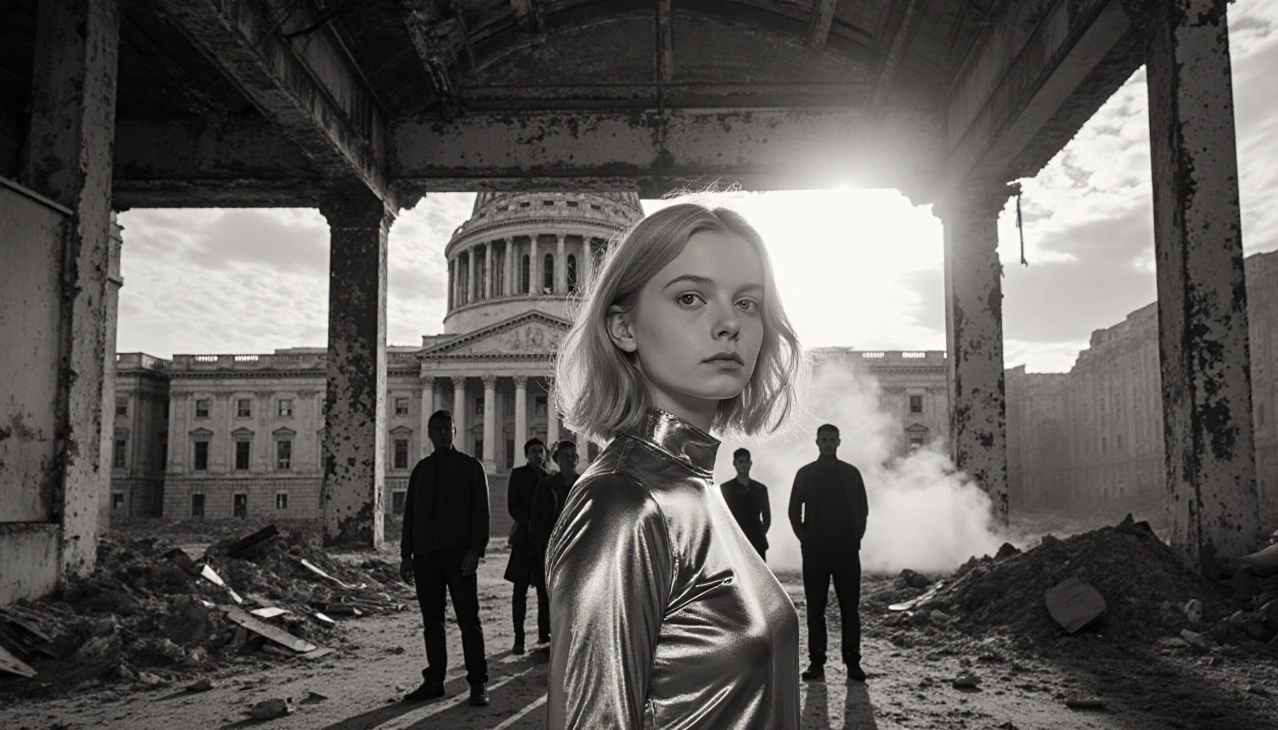 Apocalyptic Stare in Abandoned Ruins