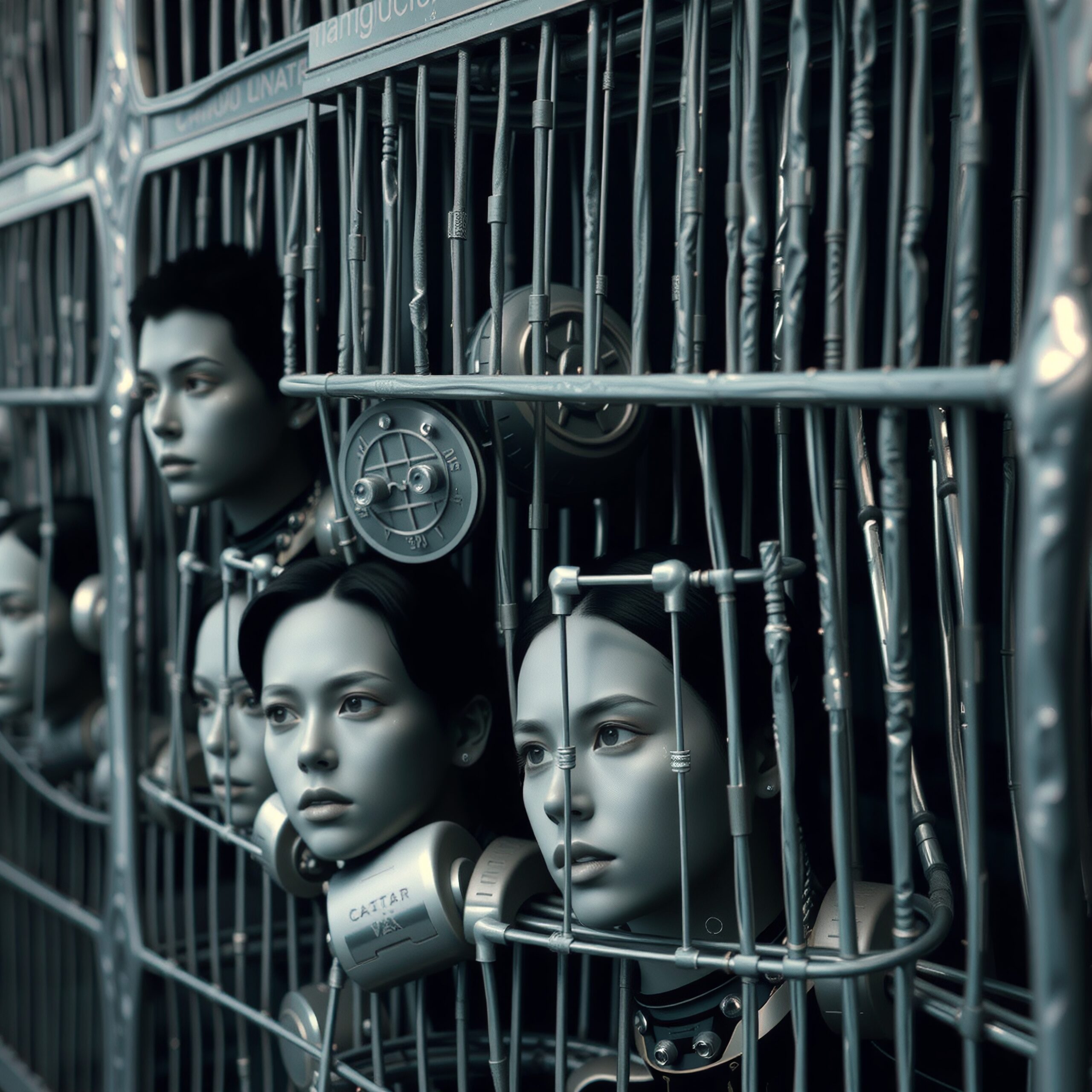 Caged Faces in Metallic Matrix