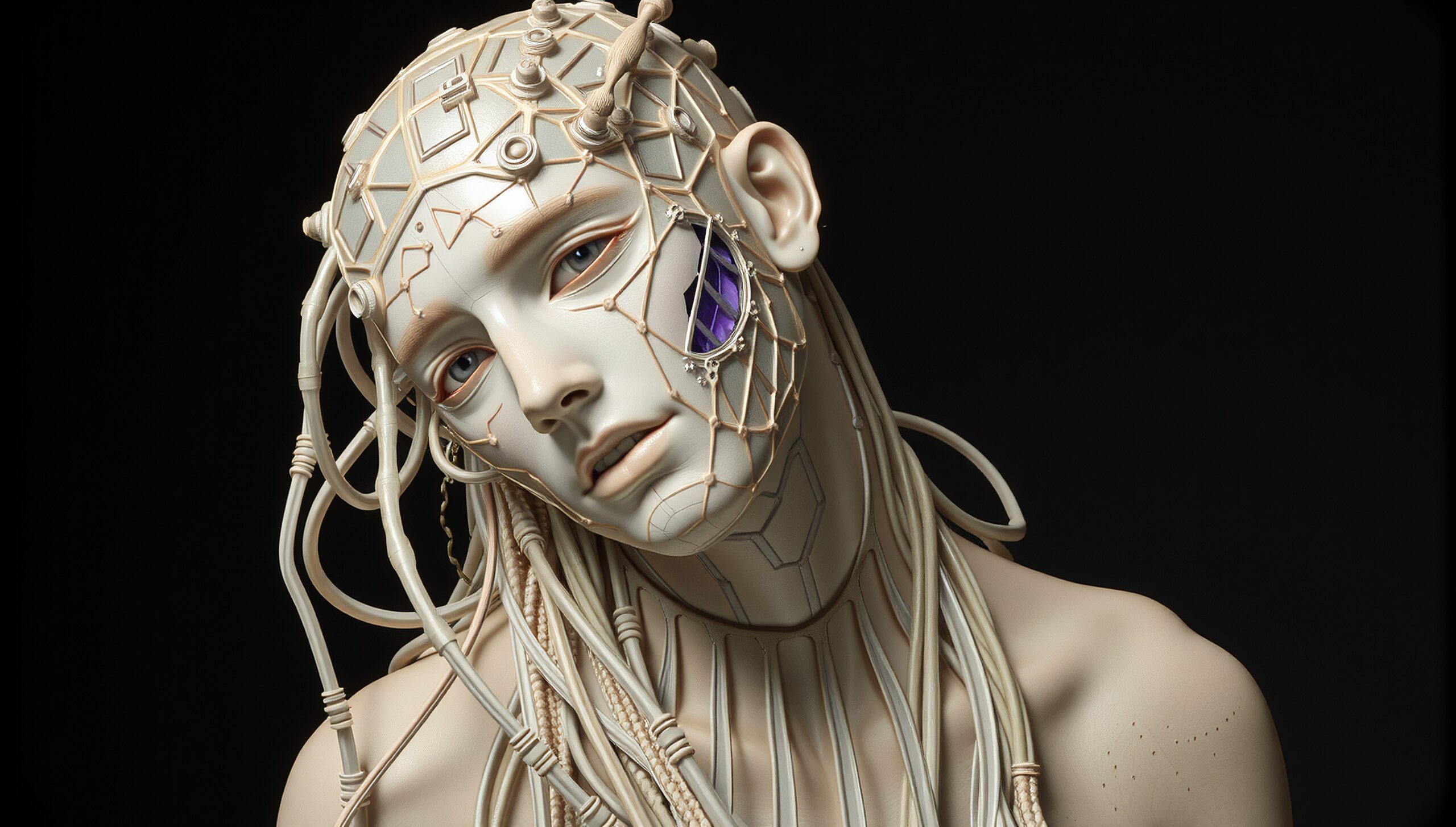 Futuristic Cybernetic Humanoid Artscape