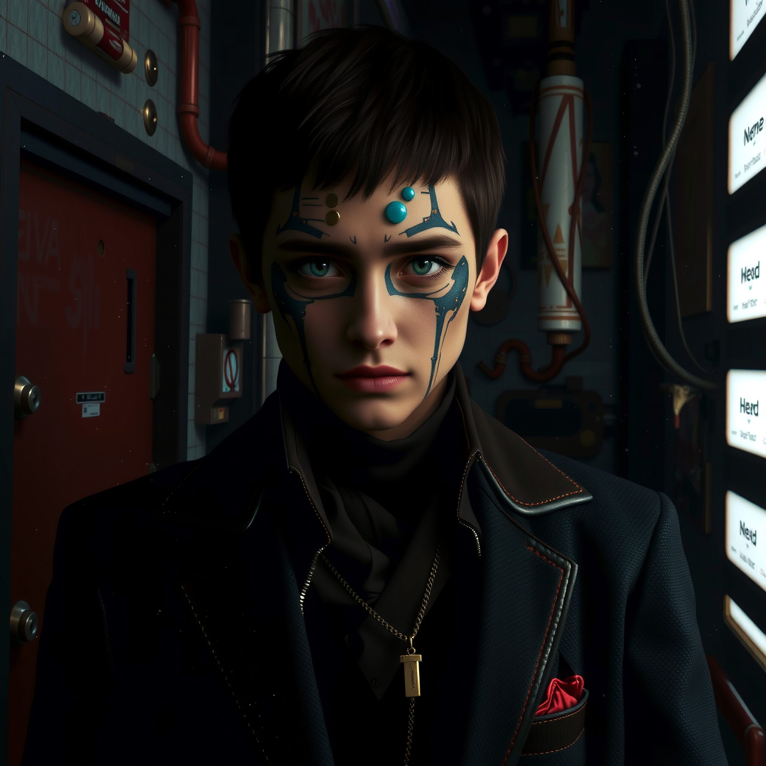 Futuristic Person in Sci-Fi Setting