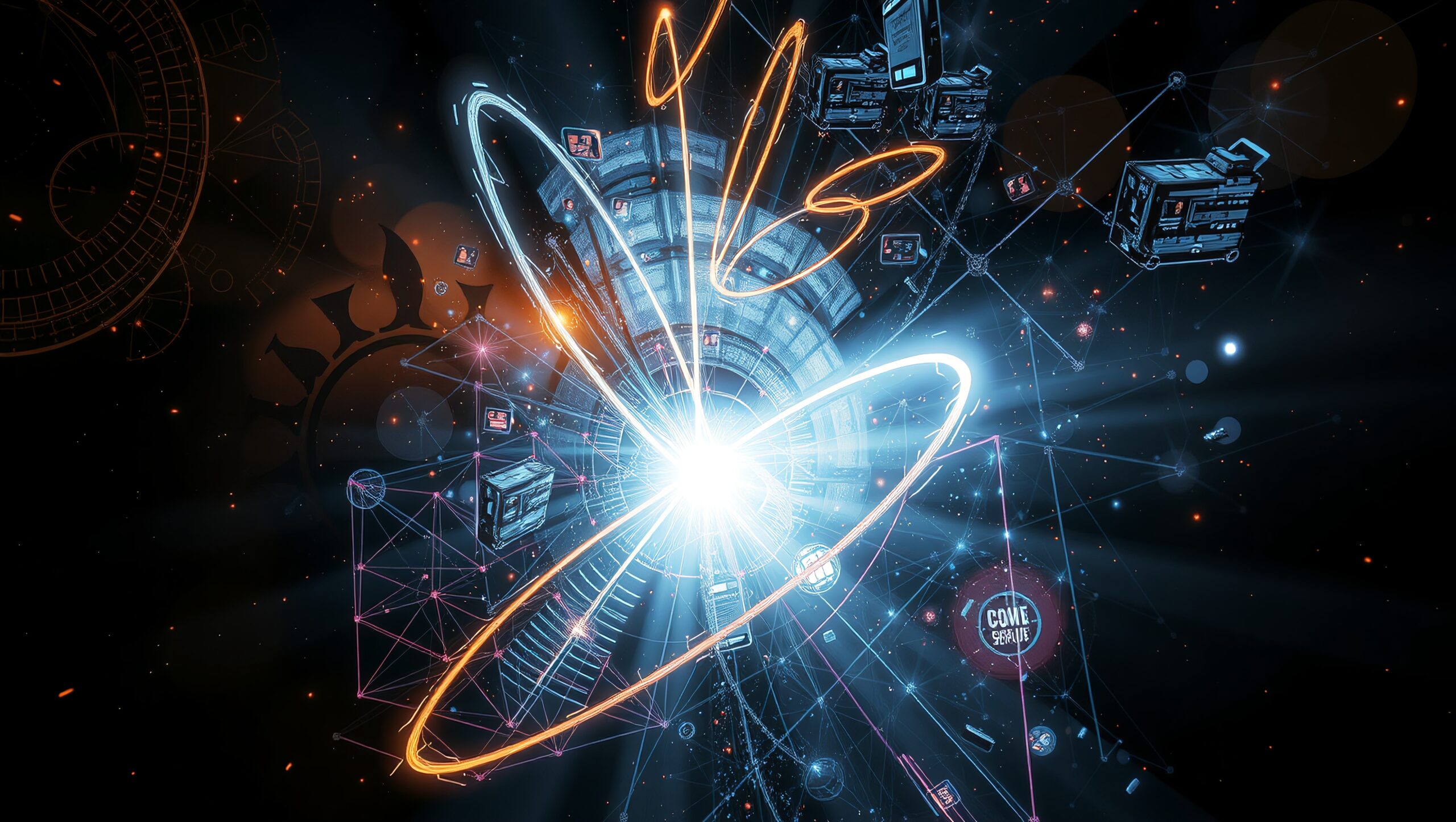 Futuristic Digital Universe Concept