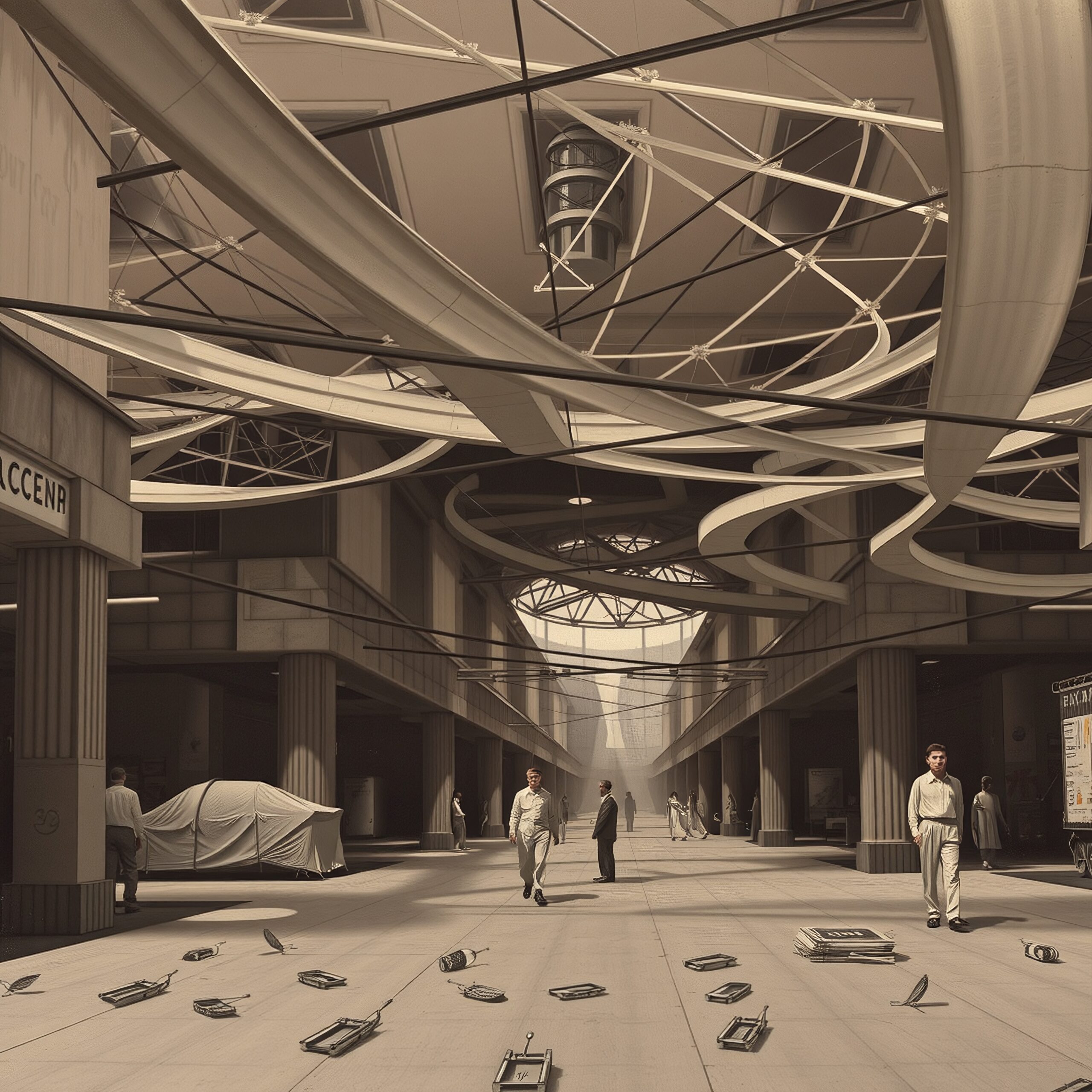 Futuristic Industrial Indoor Scene