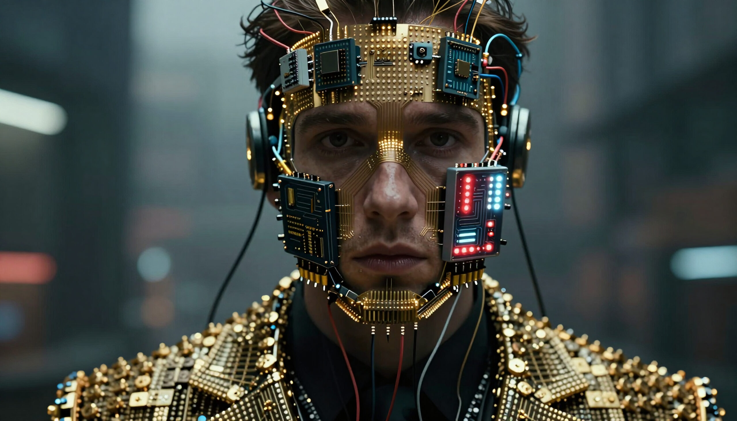 Sci-Fi Cybernetic Face Interface