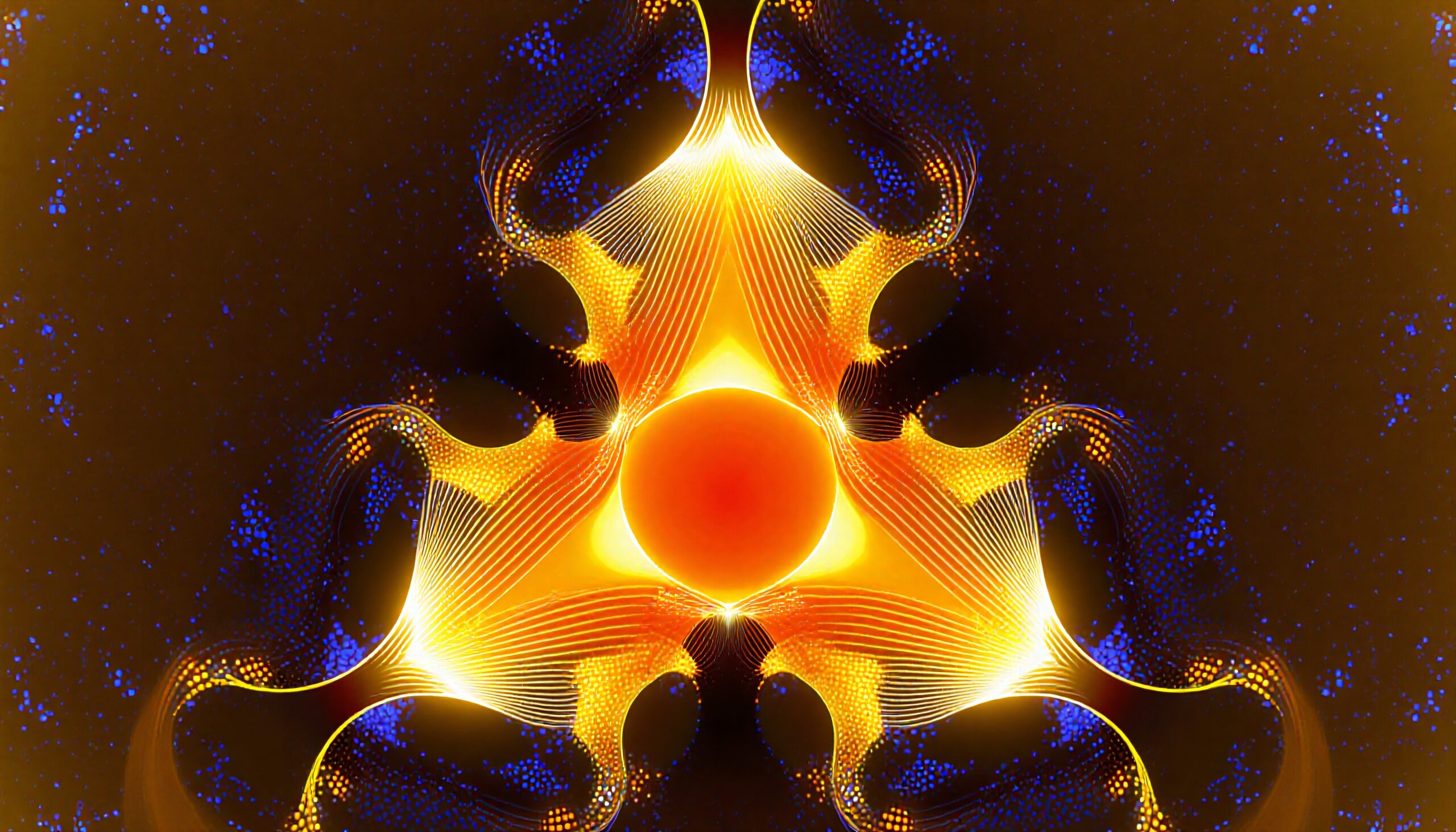 Symmetrical Abstract Cosmic Design