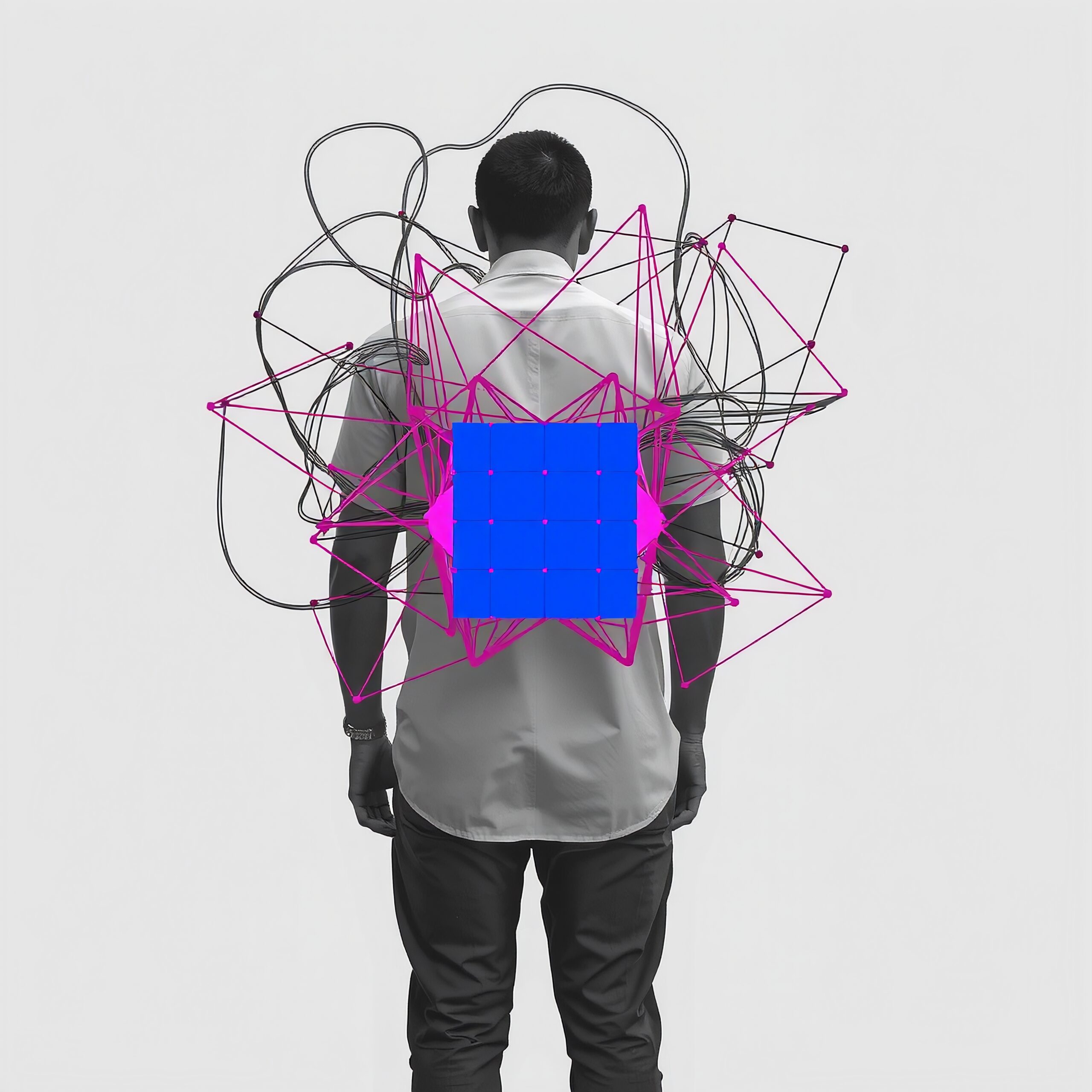 Colorful Geometric Structure Overlaid